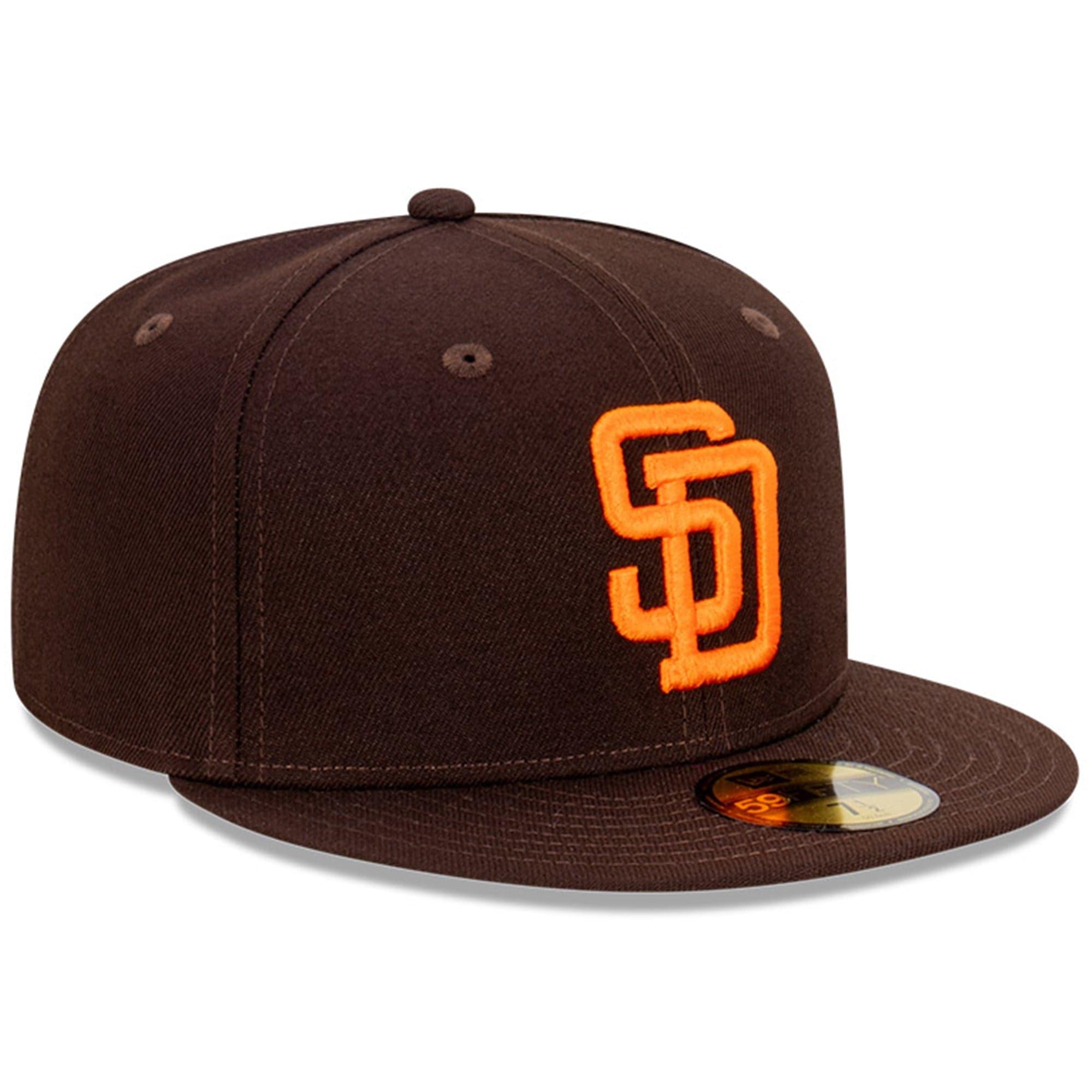 New Era Caps San Diego Padres New Era MLB Cooperstown 59FIFTY Fitted Hat - Brown