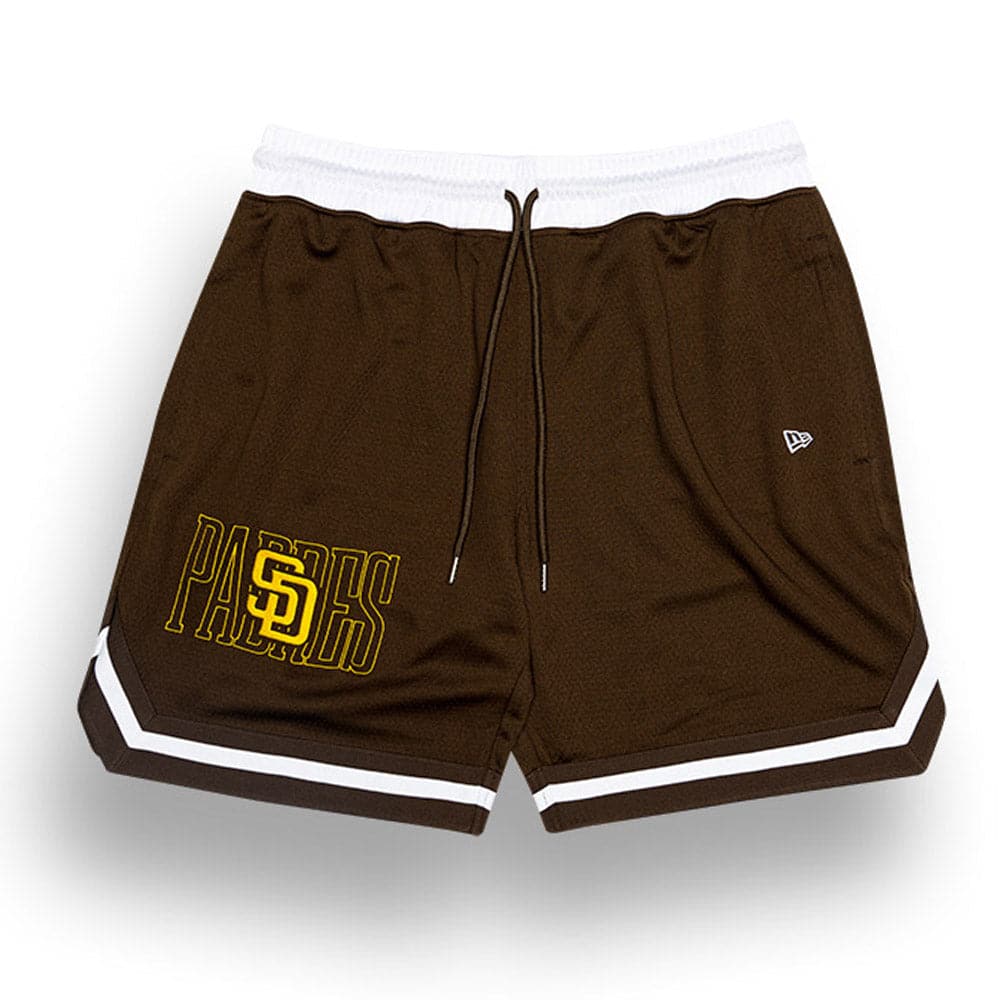 New Era Shorts San Diego Padres New Era MLB Outline Mesh Shorts - Brown
