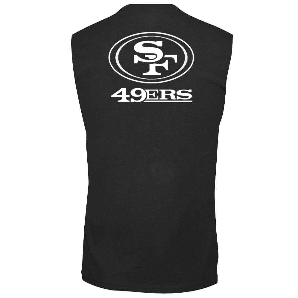 Majestic Athletic T-Shirts San Francisco 49ers Majestic NFL Tackert Sleeveless Muscle T-Shirt - Black