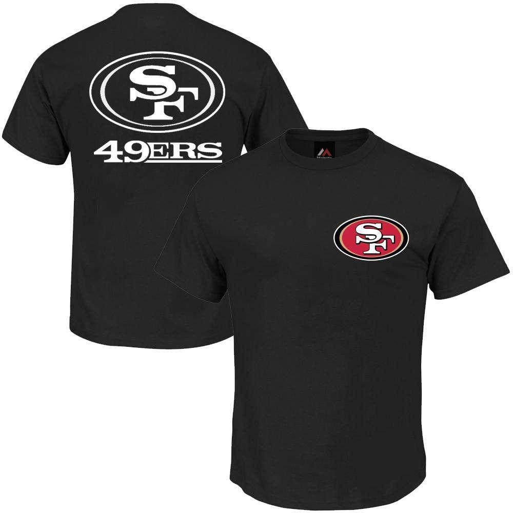 Majestic Athletic T-Shirts San Francisco 49ers Majestic NFL Team Tackert T-Shirt - Black