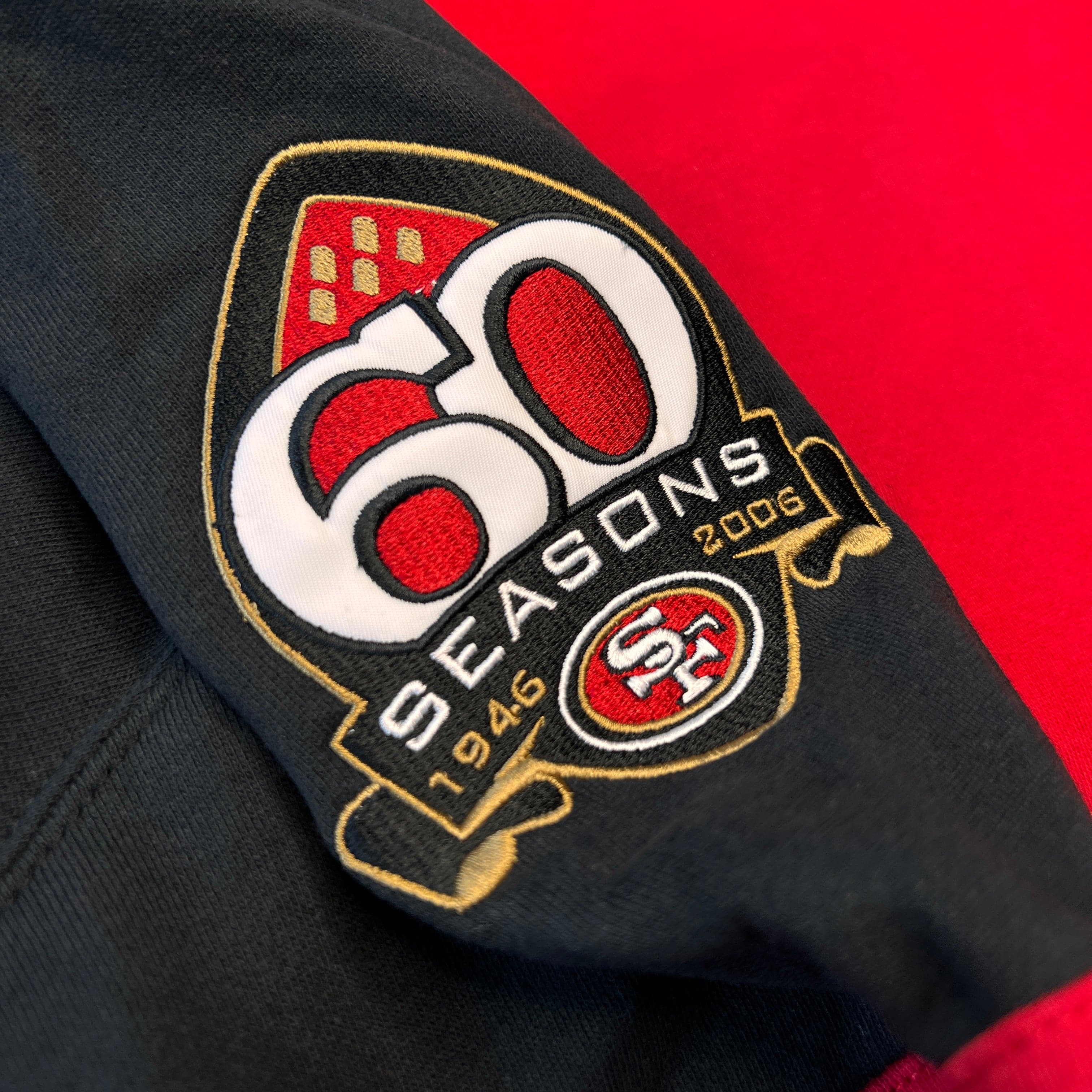 Mitchell And Ness Jumpers San Francisco 49ers Mitchell & Ness NFL All Over 2.0 Crew Jumper - Red