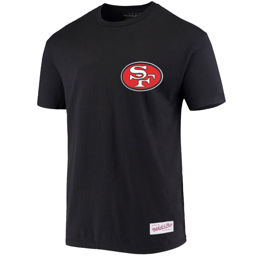 Mitchell And Ness T-Shirts San Francisco 49ers Mitchell & Ness NFL Retro Repeat T-Shirt - Black