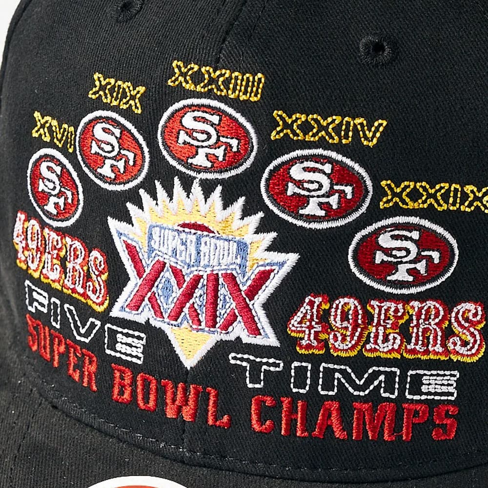 Mitchell And Ness Caps San Francisco 49ers Mitchell & Ness NFL Super Bowl Champs Deadstock Snapback Hat - Black