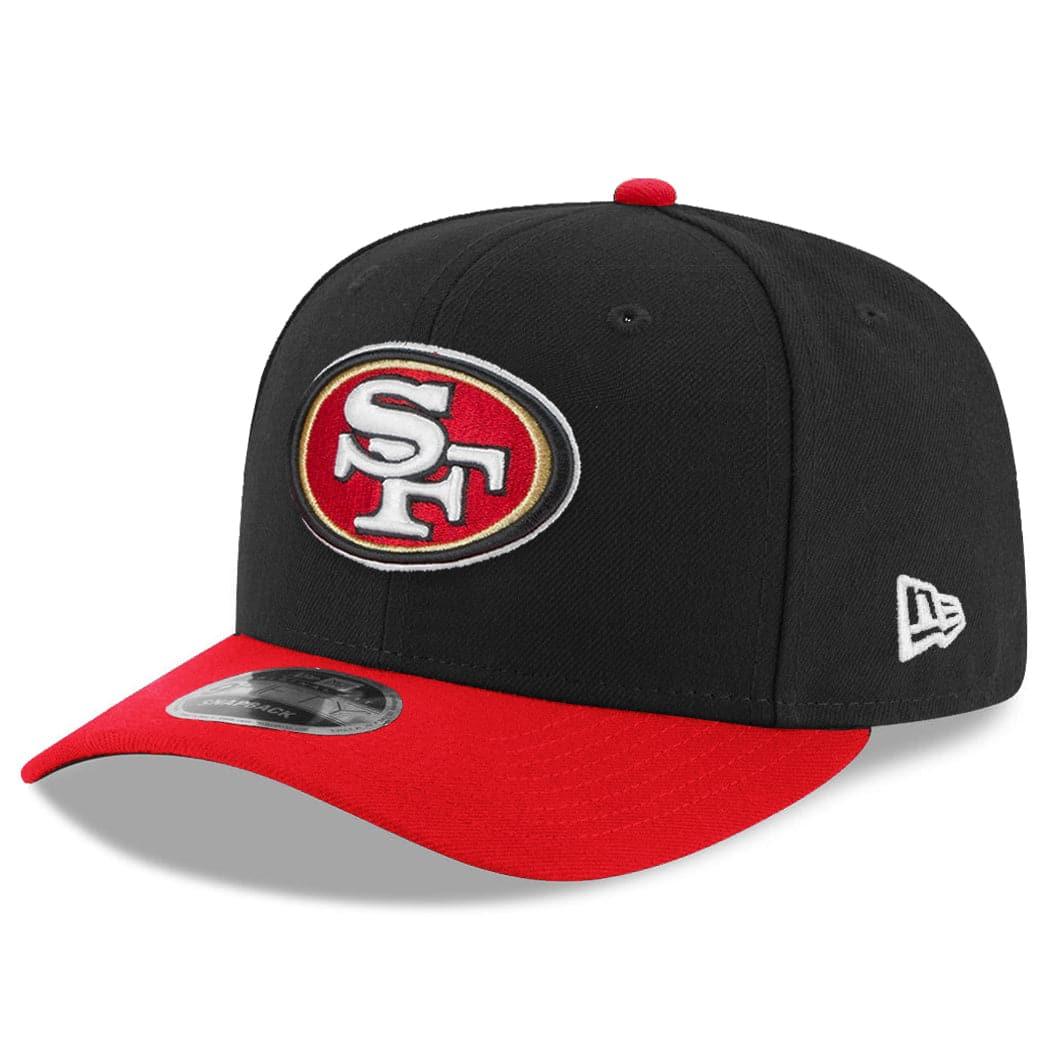 New Era Caps San Francisco 49ers New Era NFL 2 Tone Pre-Curved OF 9FIFTY Snapback Hat - Black