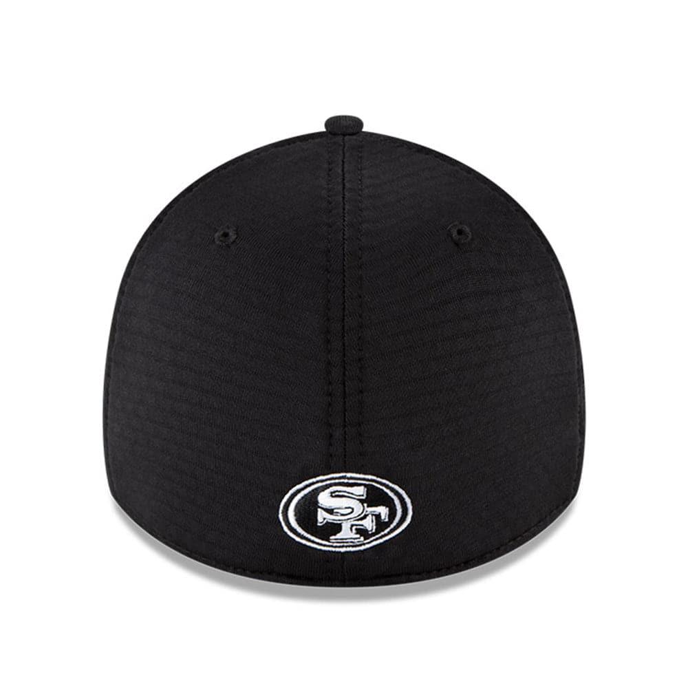 New Era Caps San Francisco 49ers New Era NFL 2020 Summer Sideline 39THIRTY Flex Fit Curve Hat - Black