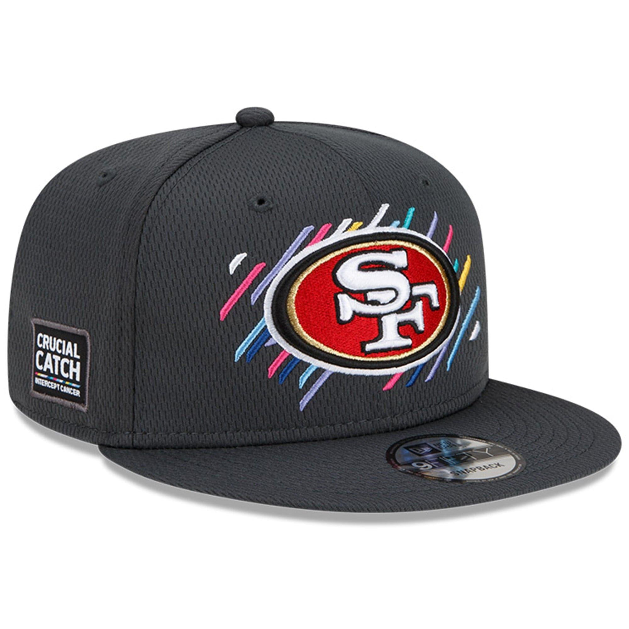 New Era Caps San Francisco 49ers New Era NFL 2021 Crucial Catch 9FIFTY Snapback Hat - Steel