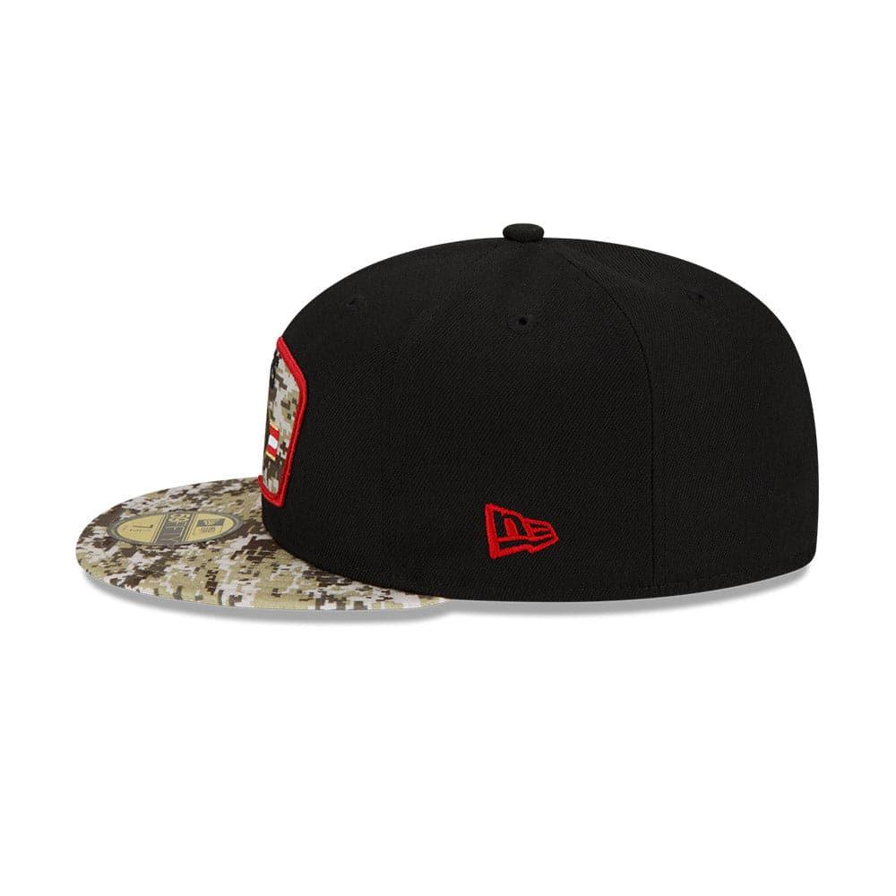 New Era Caps San Francisco 49ers New Era NFL 2021 Salute To Service 59FIFTY Fitted Hat - Black