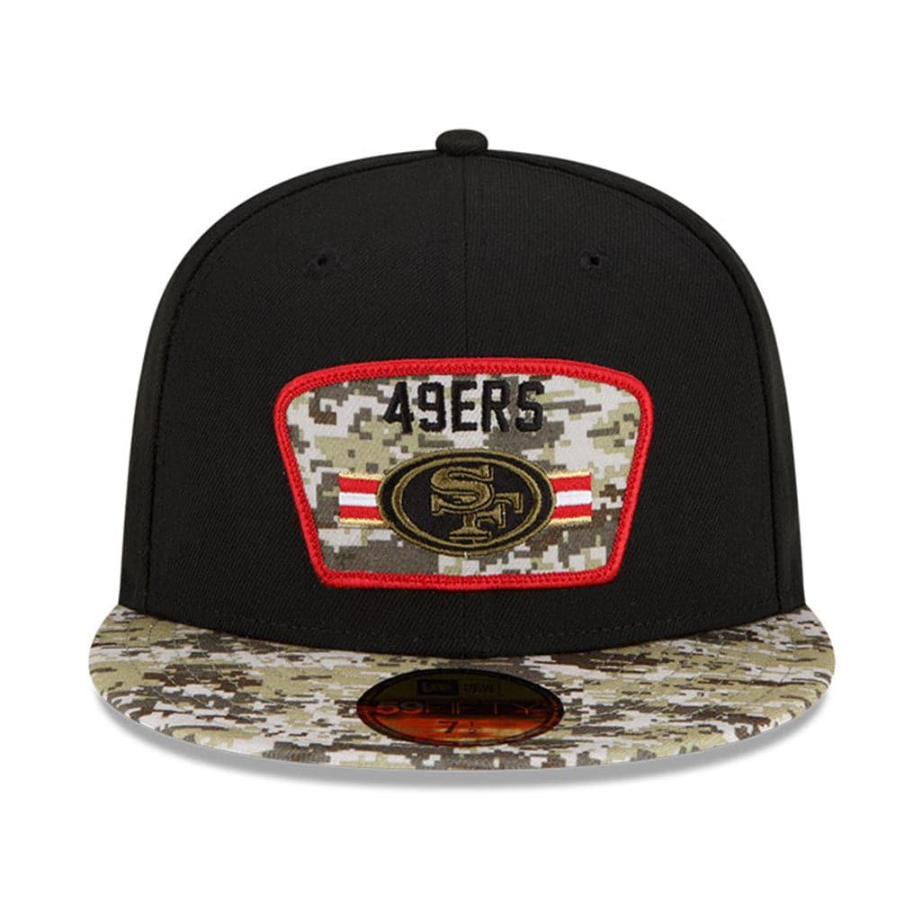 New Era Caps San Francisco 49ers New Era NFL 2021 Salute To Service 59FIFTY Fitted Hat - Black