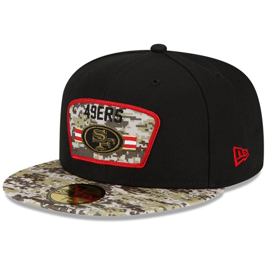 New Era Caps San Francisco 49ers New Era NFL 2021 Salute To Service 59FIFTY Fitted Hat - Black