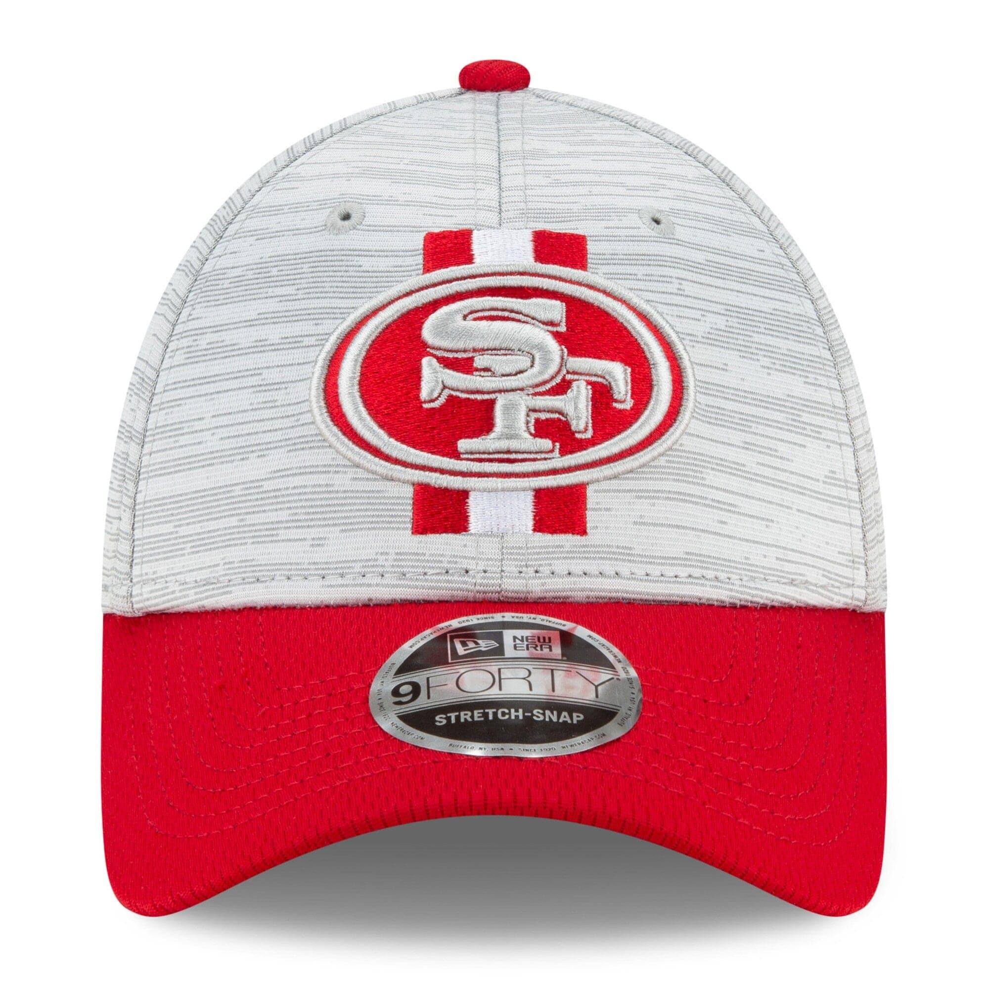 New Era Caps San Francisco 49ers New Era NFL 2021 Training Camp 9FORTY Curve Stretch Snapback Hat - Grey