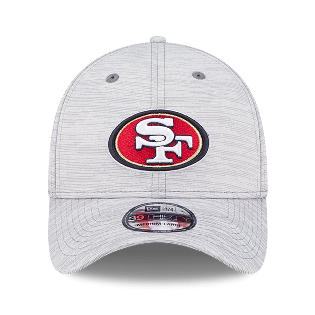 New Era Caps San Francisco 49ers New Era NFL 22 Training Camp Coach 39THIRTY Stretch Fit Hat - Grey