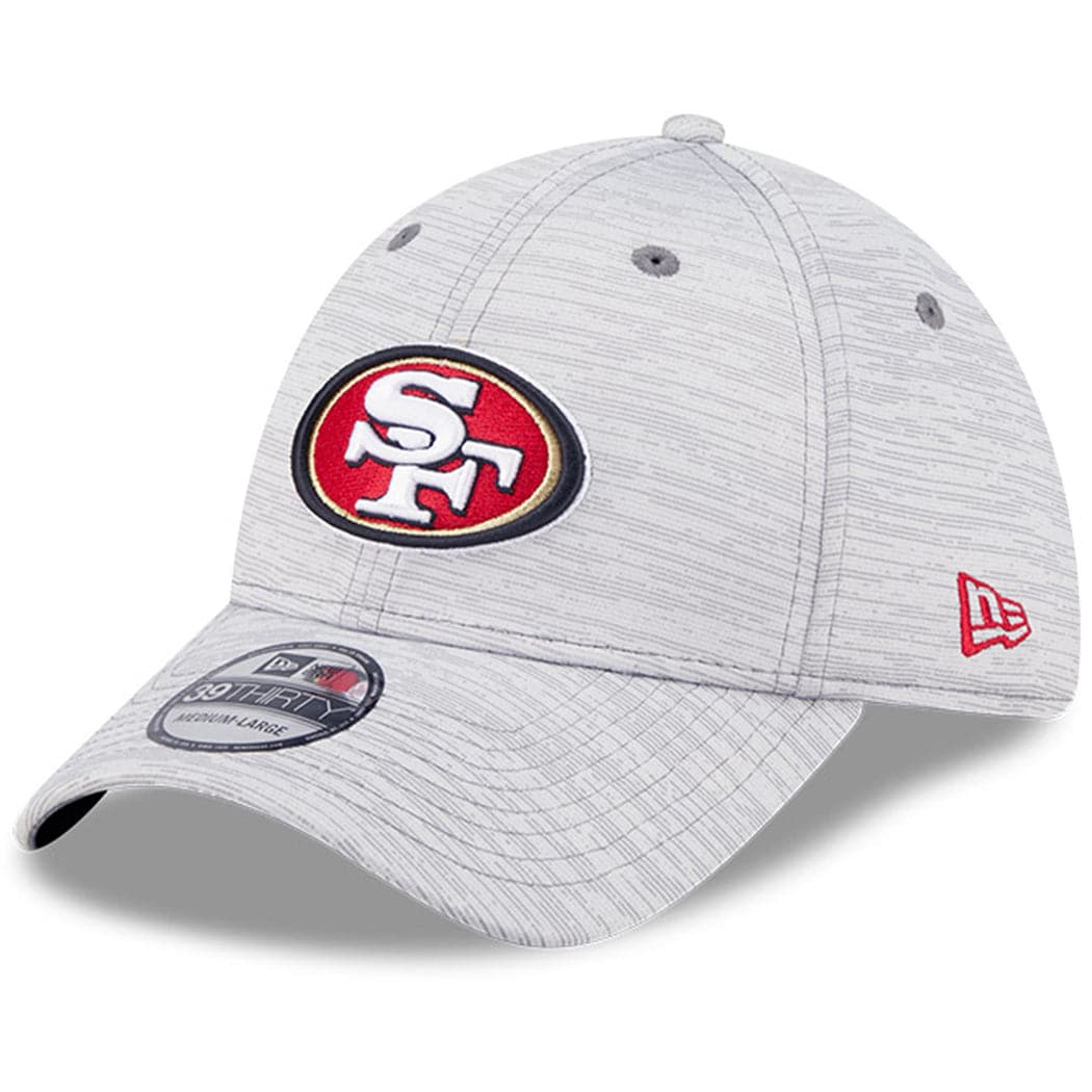 New Era Caps San Francisco 49ers New Era NFL 22 Training Camp Coach 39THIRTY Stretch Fit Hat - Grey