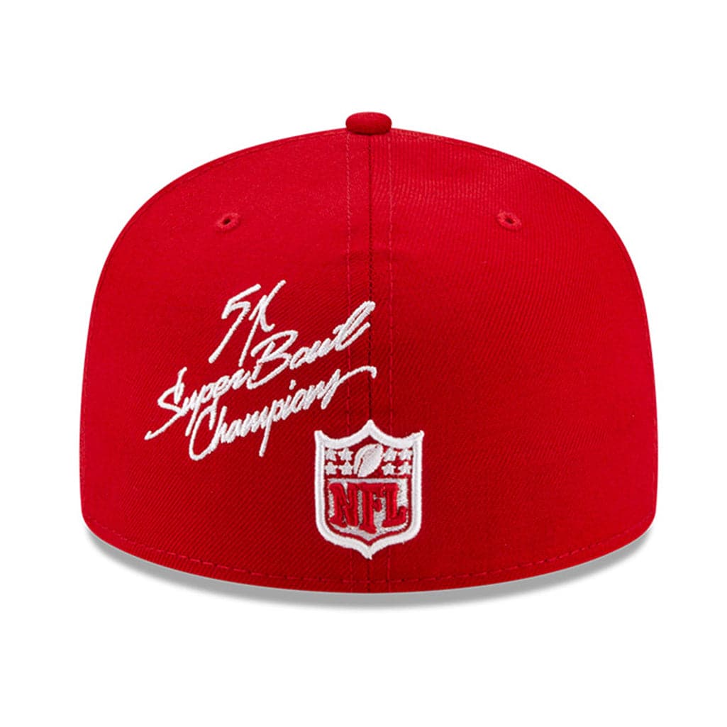 New Era Caps San Francisco 49ers New Era NFL Champions Patch 59FIFTY Fitted Hat - Red