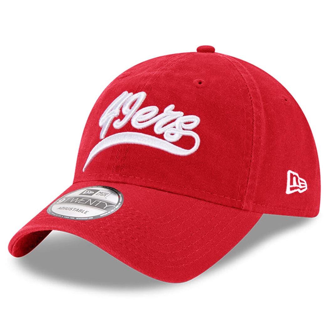 New Era Caps San Francisco 49ers New Era NFL Tail Sweep 9TWENTY Curve Hat - Red