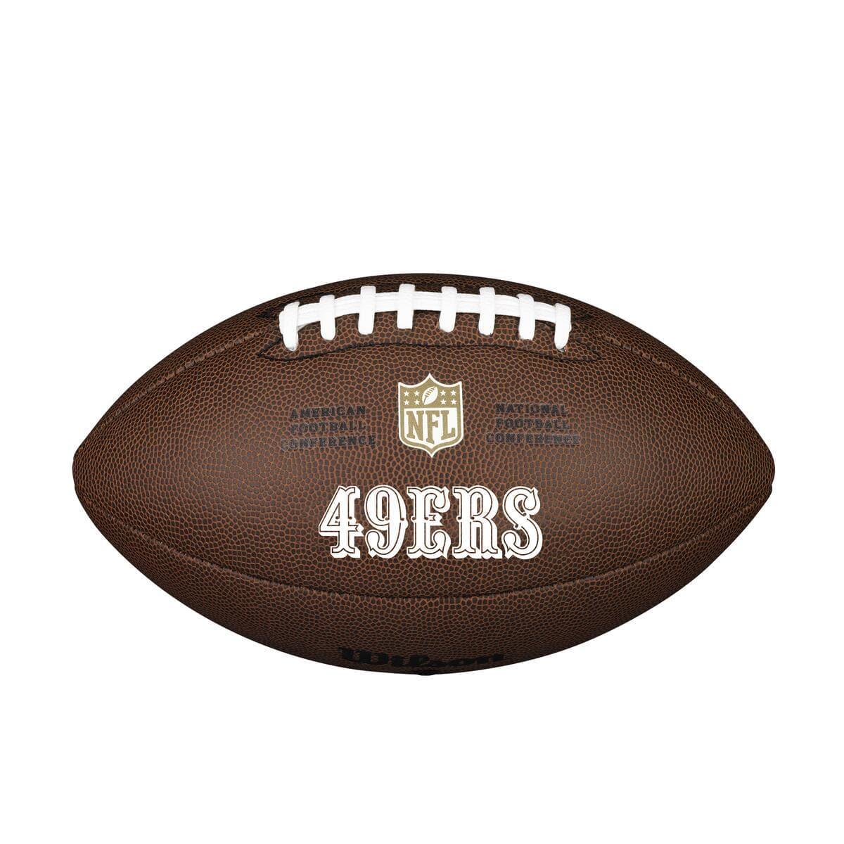 Wilson Sporting Goods Balls San Francisco 49ers Wilson NFL Team Full Size Football - Brown