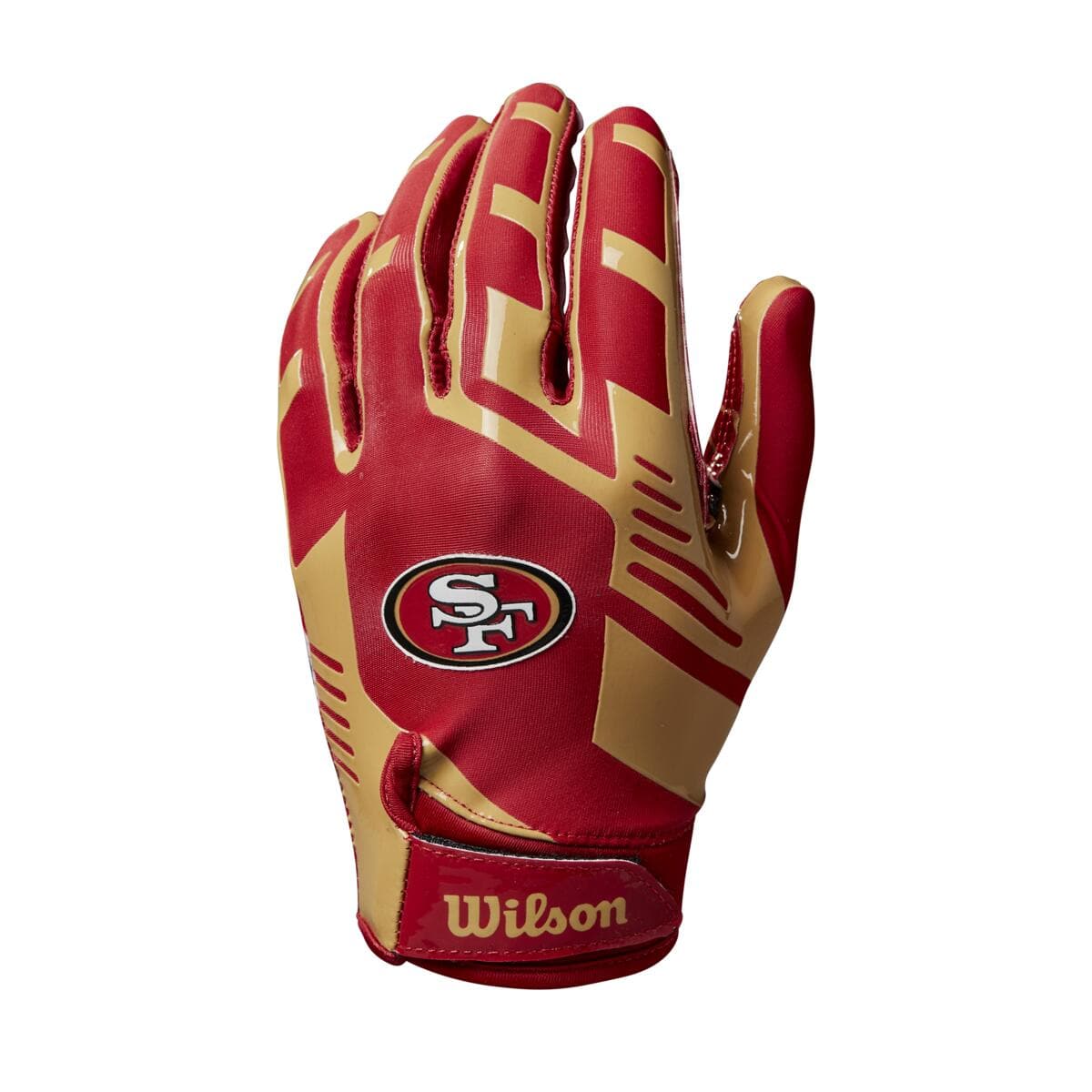 Wilson Sporting Goods Gloves San Francisco 49ers Wilson NFL Team Stretch Fit Receiver Gloves