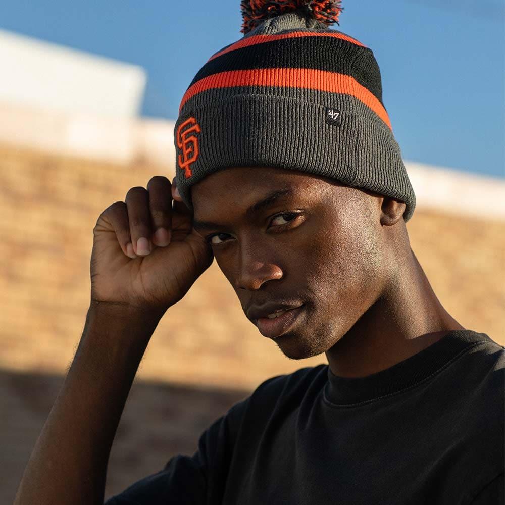 47 Brand Beanies San Francisco Giants '47 MLB Breakaway Pom Knit Beanie - Charcoal
