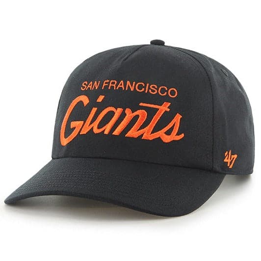 47 Brand Caps San Francisco Giants '47 MLB Nantasket Script Pre-Curved Snapback Hat - Black