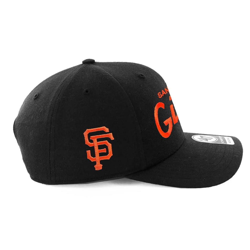 47 Brand Caps San Francisco Giants ‘47 MLB Replica Script MVP DP Pre-Curved Snapback Hat - Black
