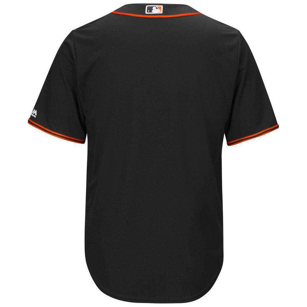 Majestic Athletic Jerseys San Francisco Giants Majestic MLB AC Cool Base Replica Jersey - Black