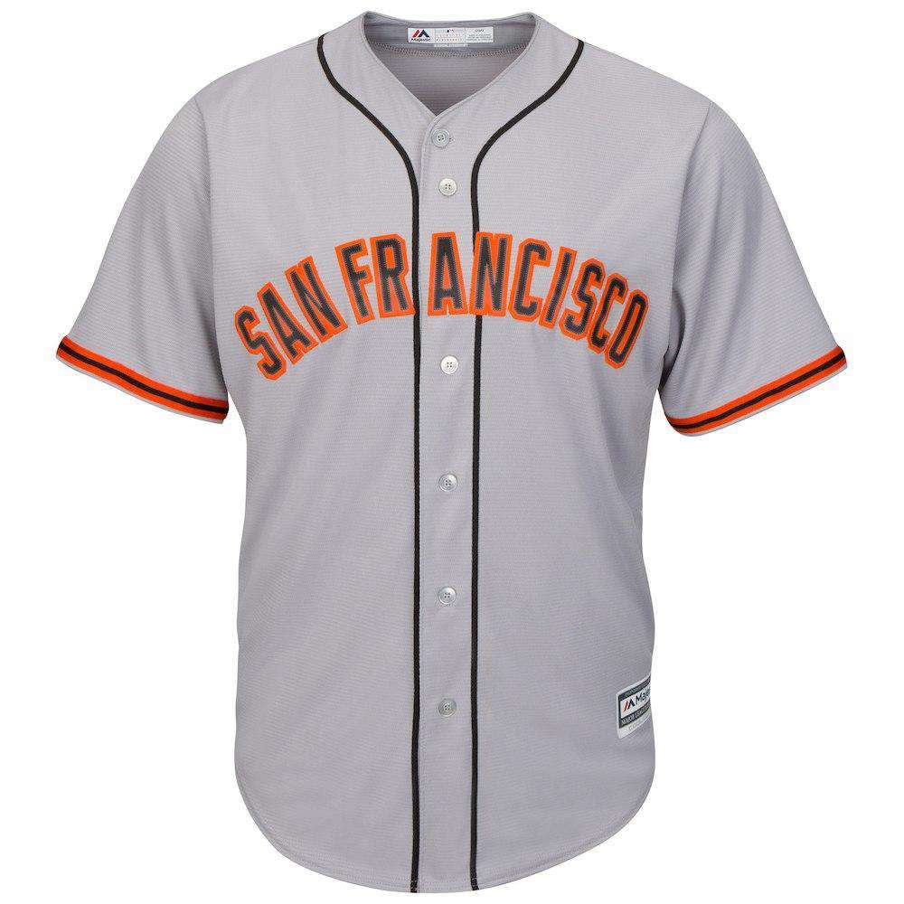 Majestic Athletic Jerseys San Francisco Giants Majestic MLB AC Cool Base Replica Jersey - Grey