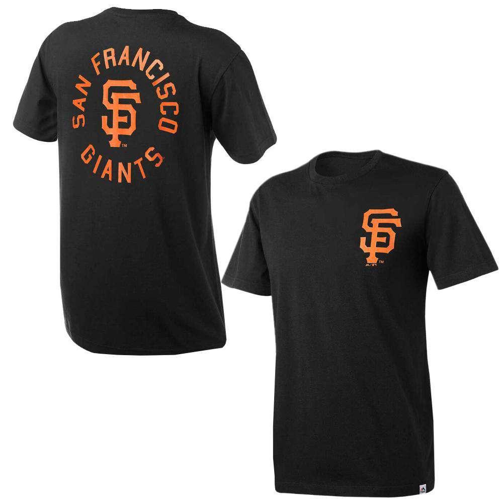 Majestic Athletic T-Shirts San Francisco Giants Majestic MLB Drimer T-Shirt - Black
