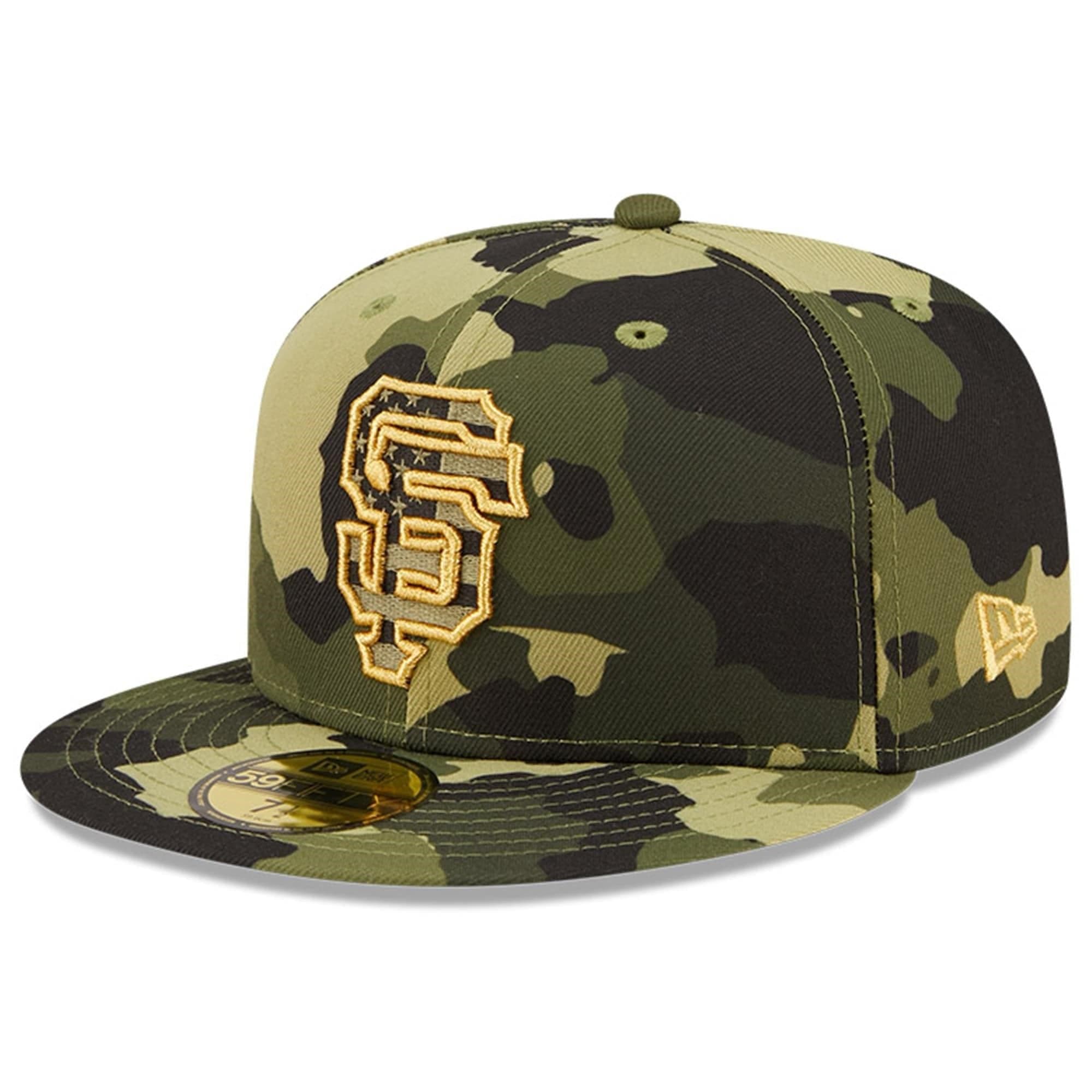 New Era Caps San Francisco Giants New Era MLB 2022 Armed Forces 59FIFTY Fitted Hat - Camo