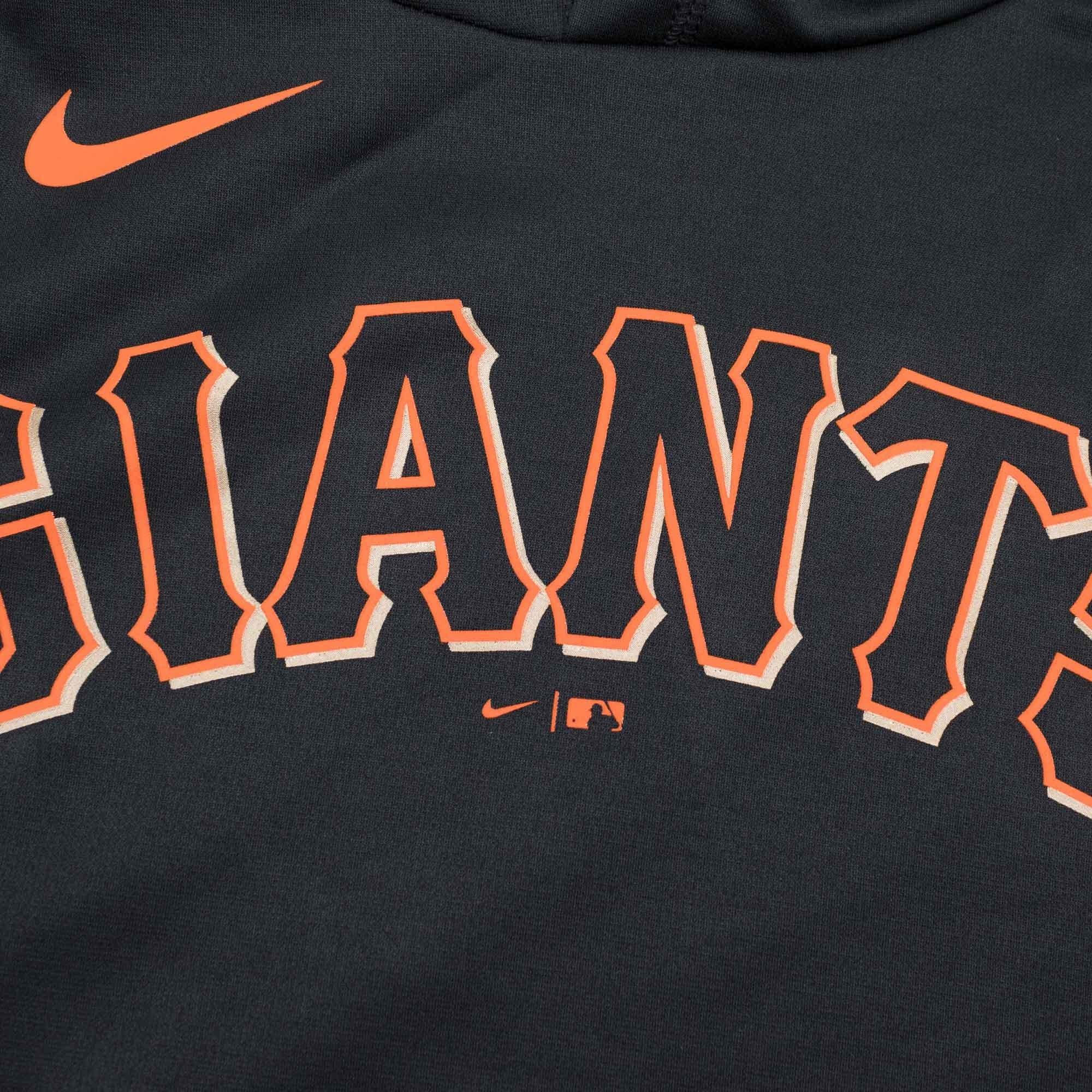 Nike Jumpers San Francisco Giants Nike MLB Wordmark Therma Hoodie Jumper - Black