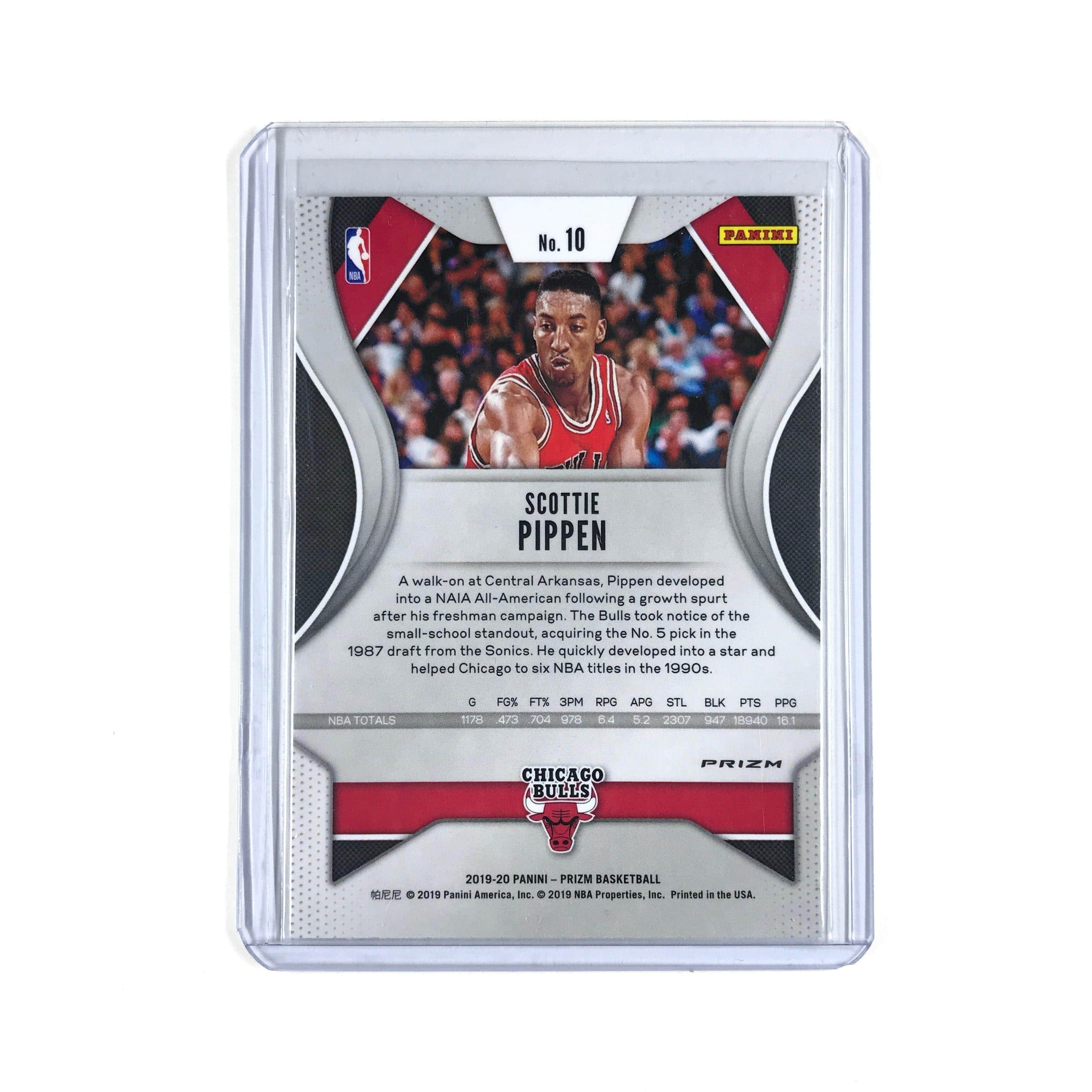 Panini Cards Scottie Pippen Chicago Bulls 2019-20 Panini Prizm NBA Green Card