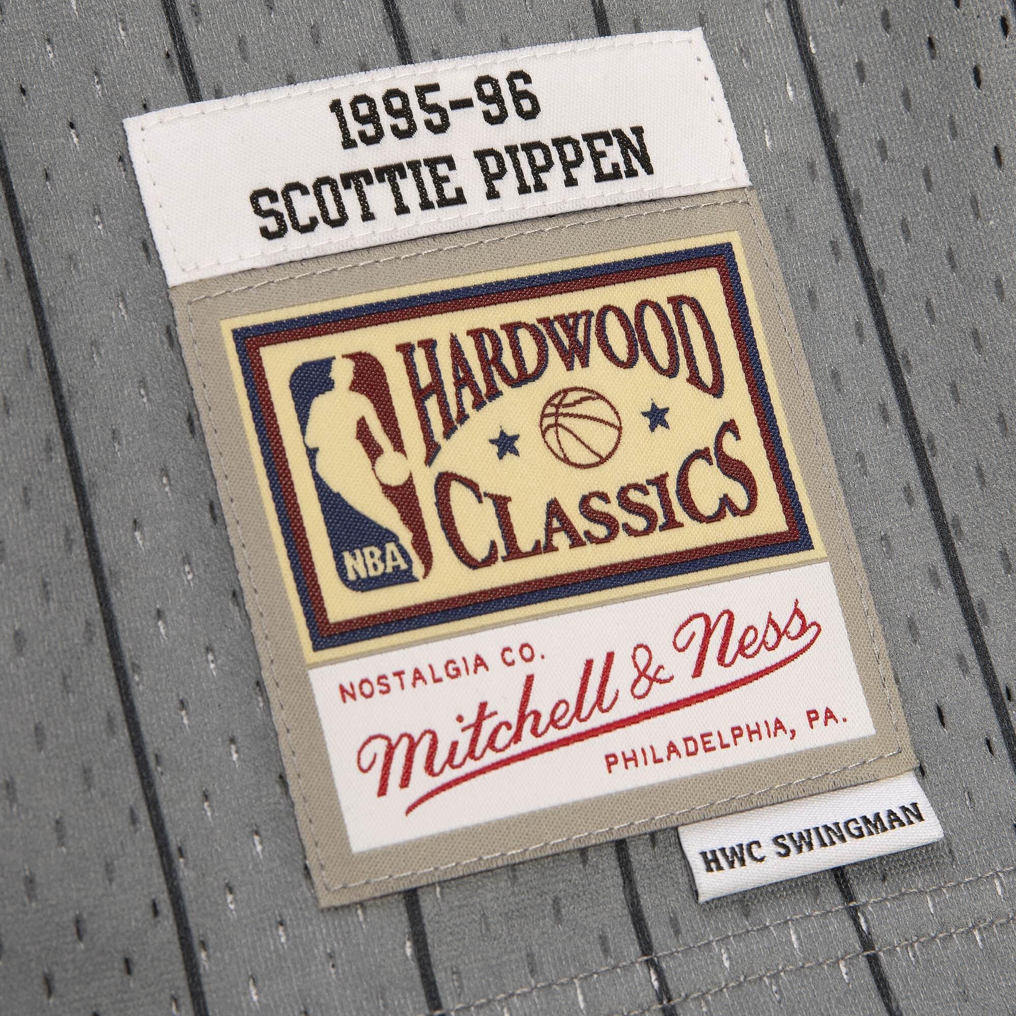 Mitchell And Ness Jerseys Scottie Pippen Chicago Bulls Mitchell & Ness NBA Reload 2.0 95-96 Swingman Jersey - Grey
