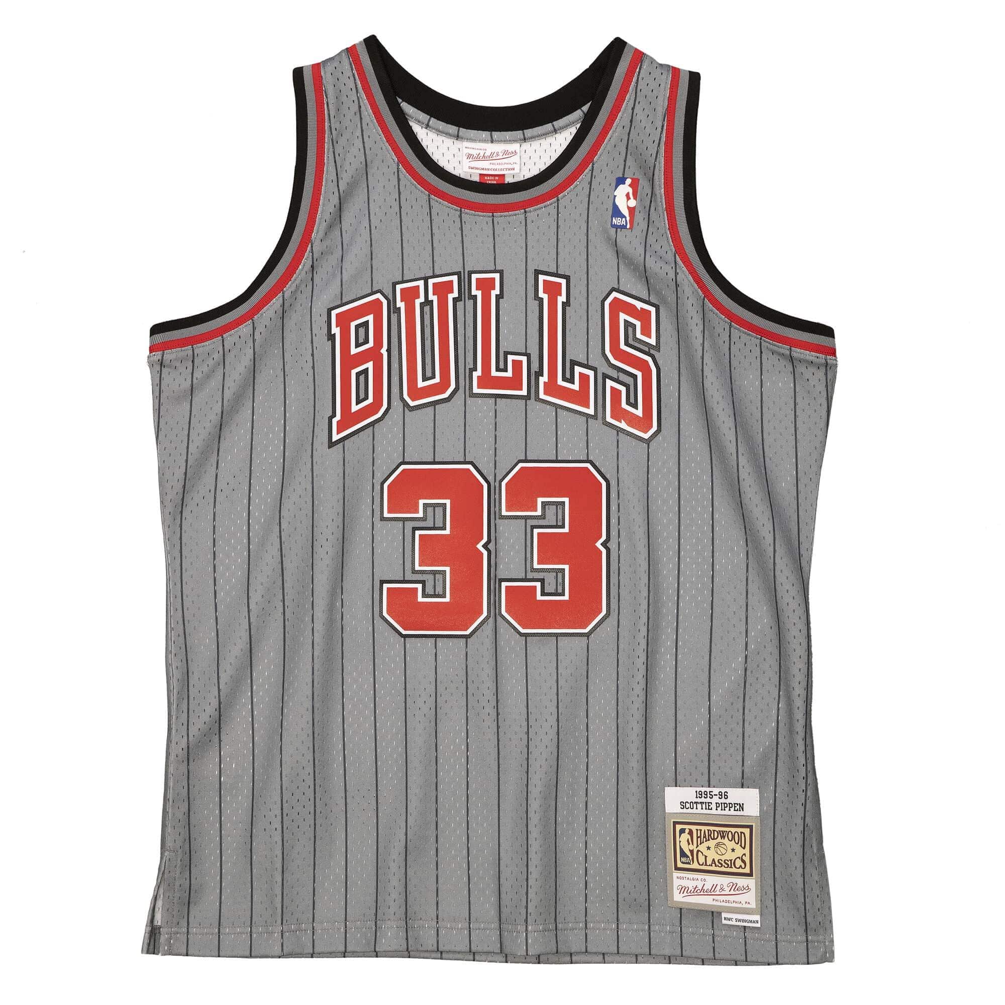 Mitchell And Ness Jerseys Scottie Pippen Chicago Bulls Mitchell & Ness NBA Reload 2.0 95-96 Swingman Jersey - Grey