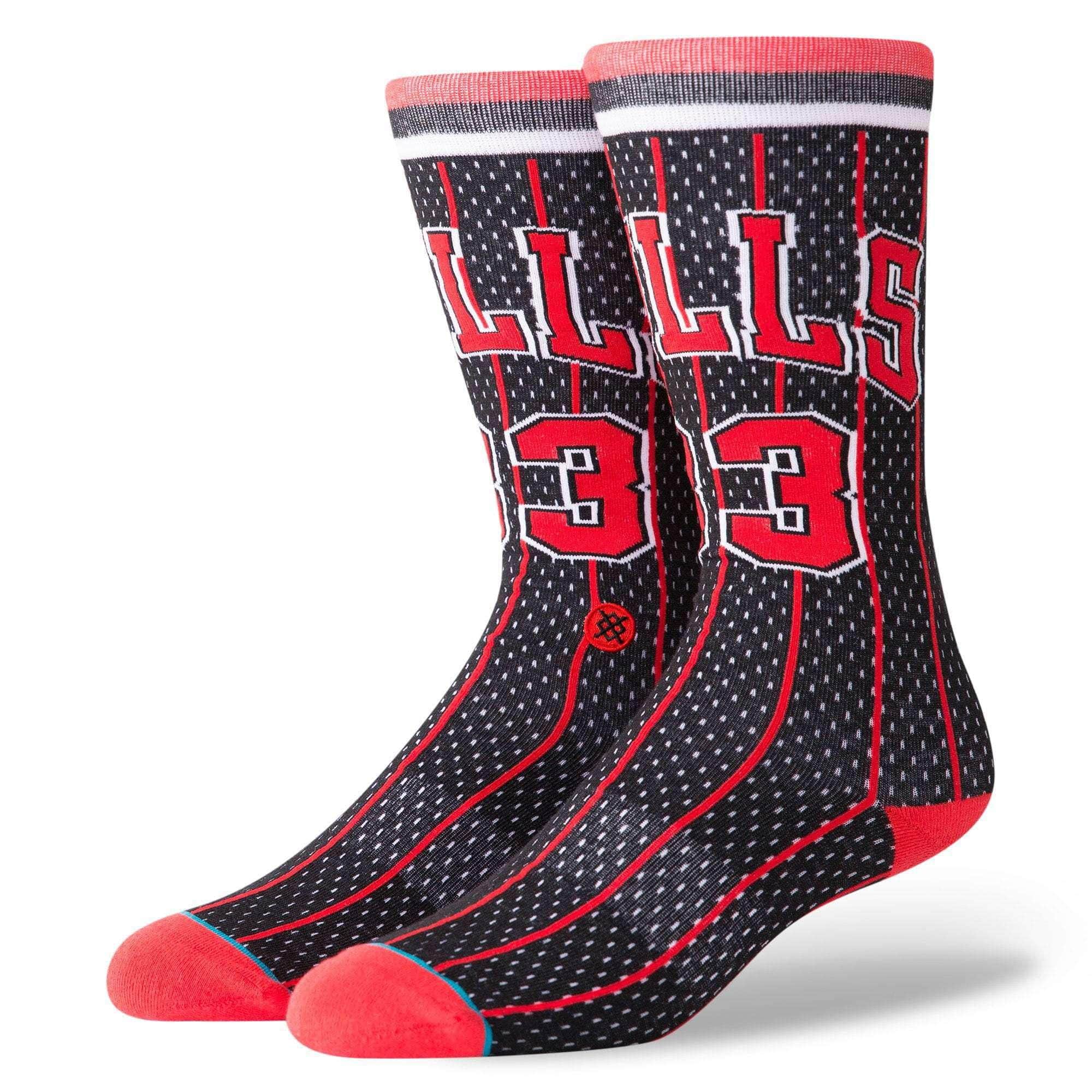 Stance Socks Scottie Pippen Chicago Bulls Stance NBA HWC Throwback Jersey Crew Socks - Black
