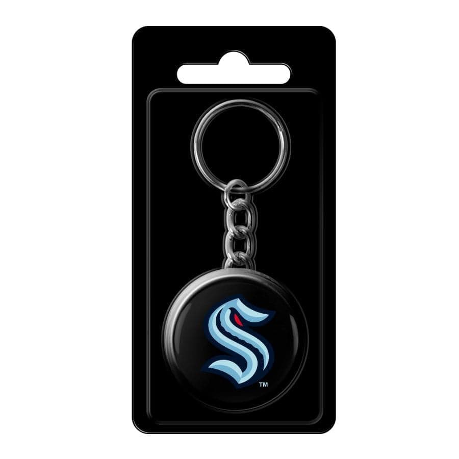 Inglasco Accessories Seattle Kraken Inglasco NHL 1.5” Mini Puck Plastic Keychain