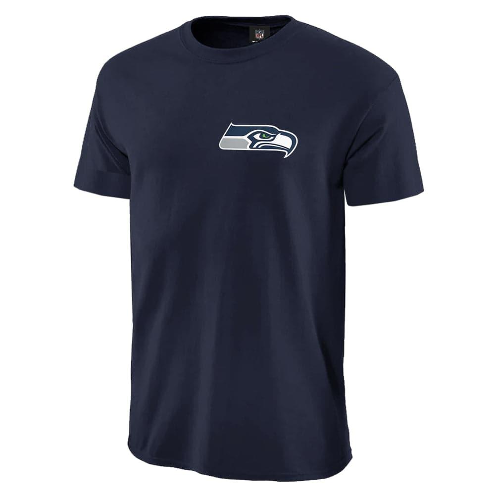 Majestic Athletic T-Shirts Seattle Seahawks Majestic NFL Gamily T-Shirt - Navy