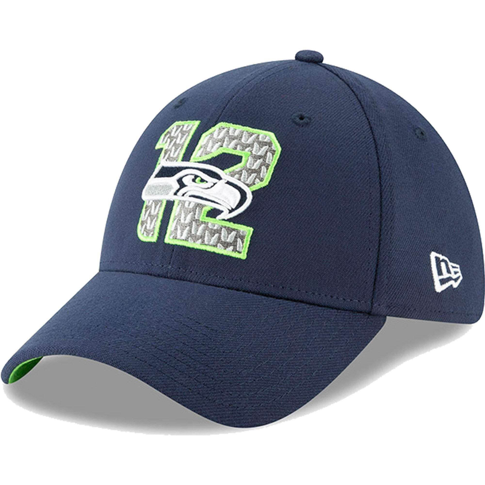 New Era Caps Seattle Seahawks New Era 2019 NFL Draft 39THIRTY Stretch-Fit Hat - Navy