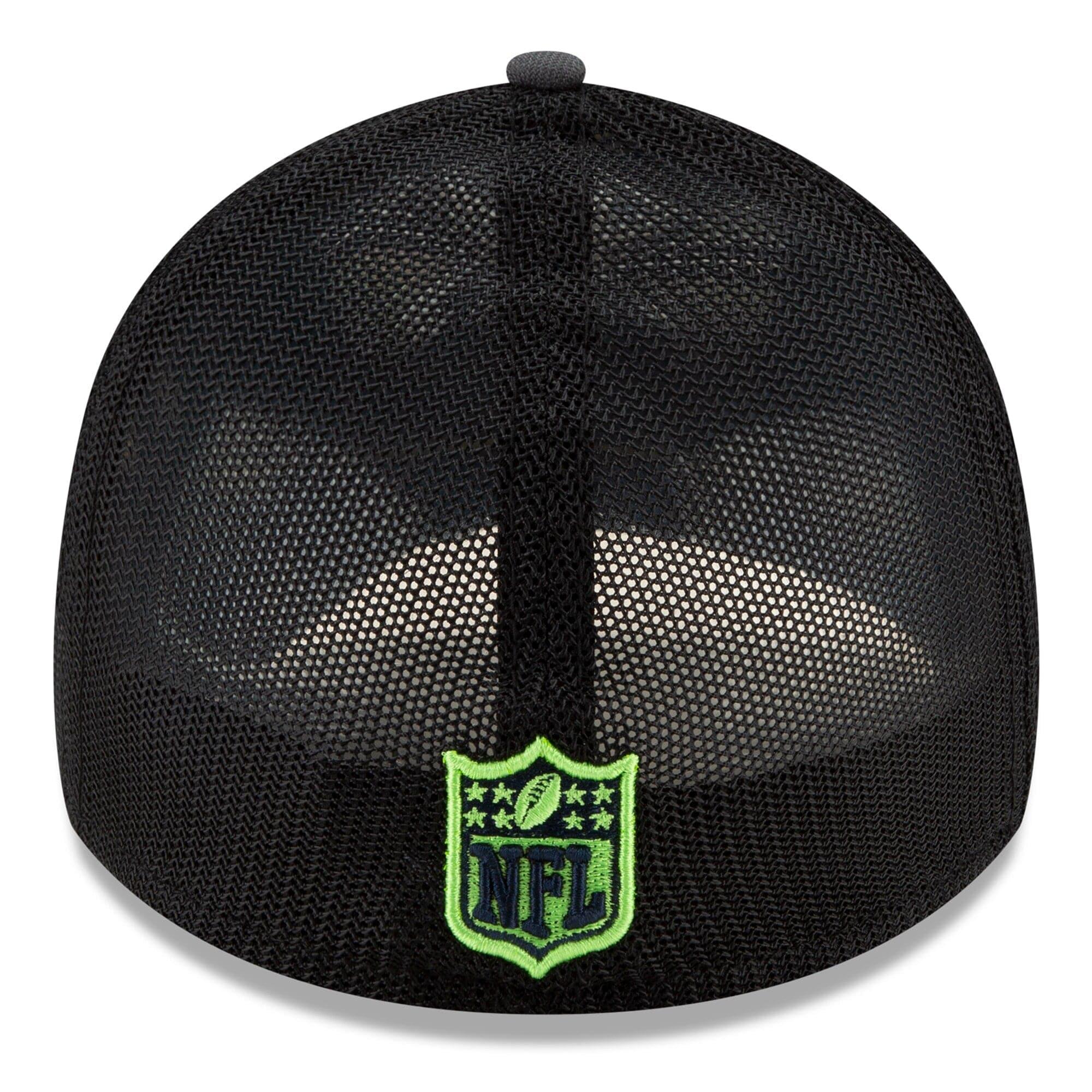 New Era Caps Seattle Seahawks New Era 2021 NFL Draft 39THIRTY Flex Fit Curve Hat - Graphite