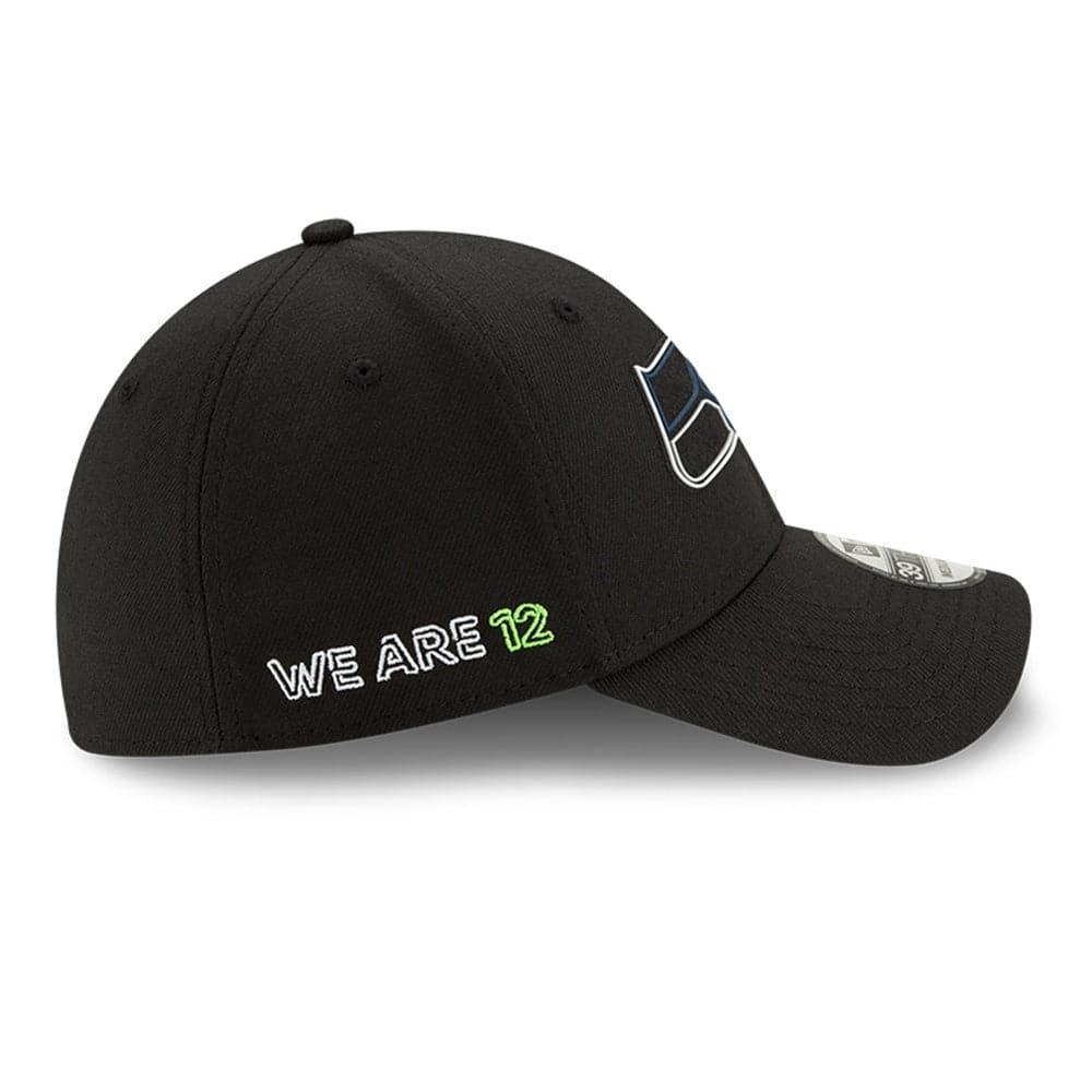New Era Caps Seattle Seahawks New Era NFL 2020 Draft 39THIRTY Flex Fit Curve Hat - Black