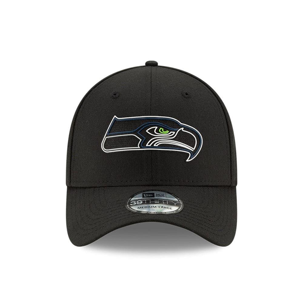 New Era Caps Seattle Seahawks New Era NFL 2020 Draft 39THIRTY Flex Fit Curve Hat - Black