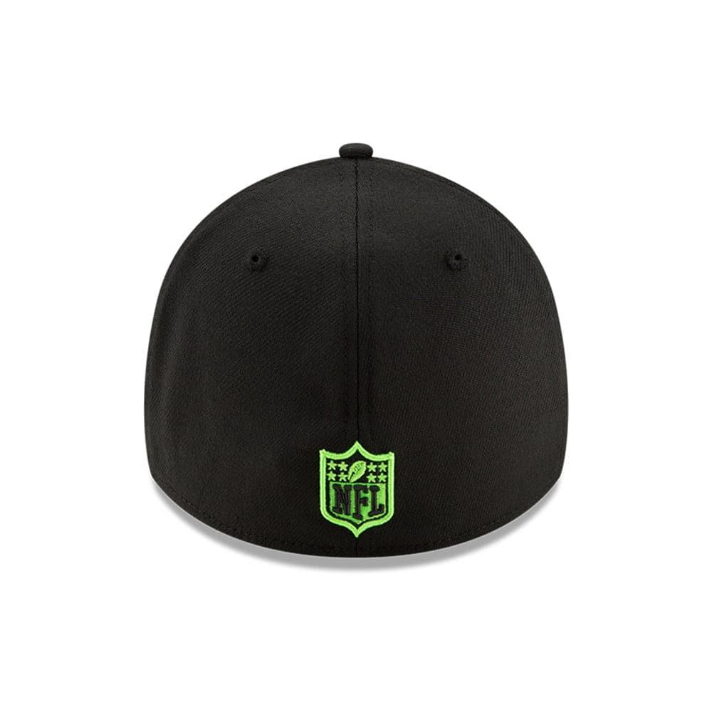 New Era Caps Seattle Seahawks New Era NFL 2020 Draft 39THIRTY Flex Fit Curve Hat - Black
