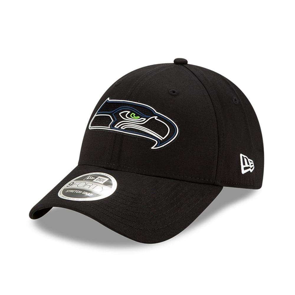 New Era Caps Seattle Seahawks New Era NFL 2020 Draft 9FORTY Stretch Snapback Curve Hat - Black