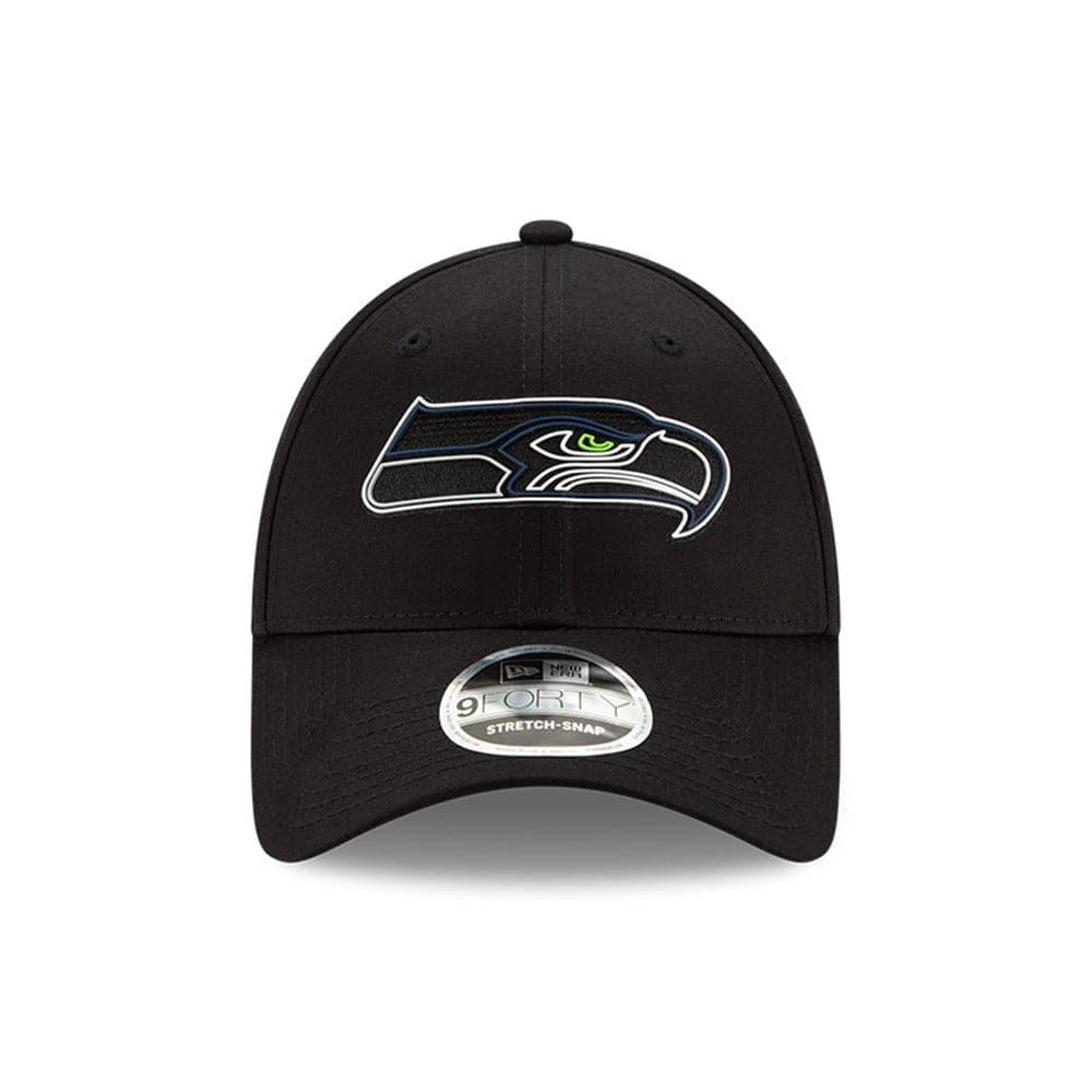 New Era Caps Seattle Seahawks New Era NFL 2020 Draft 9FORTY Stretch Snapback Curve Hat - Black
