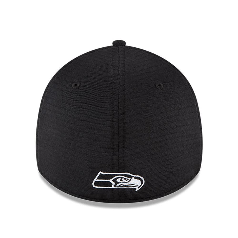 New Era Caps Seattle Seahawks New Era NFL 2020 Summer Sideline 39THIRTY Flex Fit Curve Hat - Black