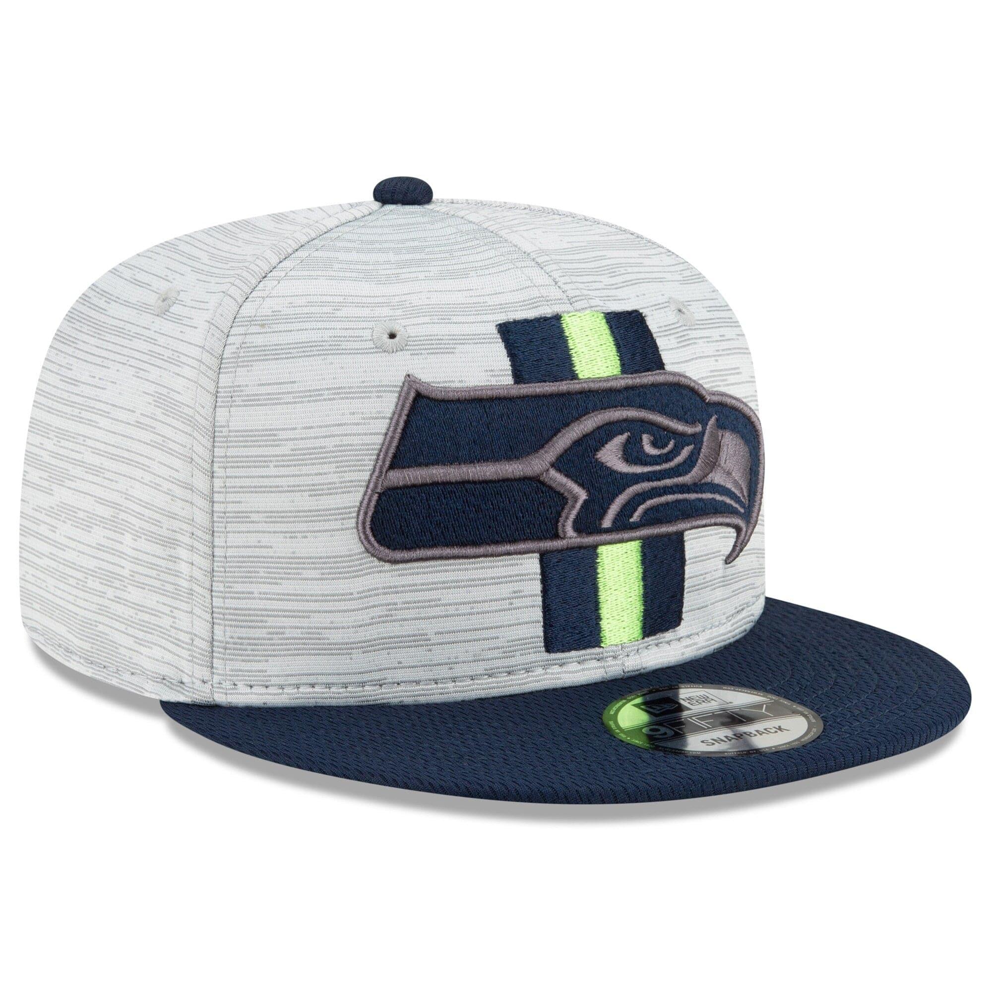 New Era Caps Seattle Seahawks New Era NFL 2021 Training Camp 9FIFTY Snapback Hat - Grey