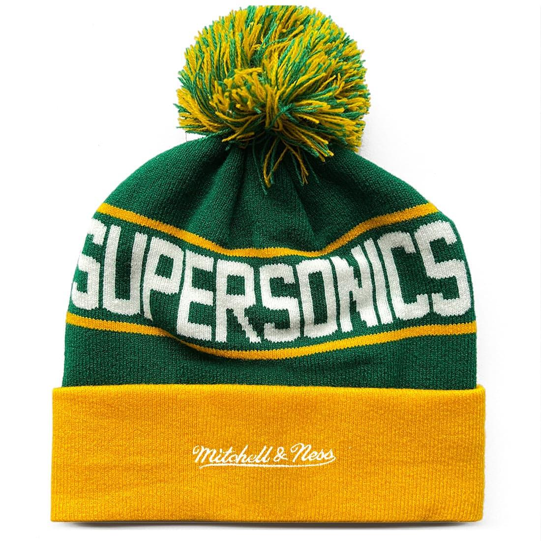 Mitchell And Ness Beanies Seattle Supersonics Mitchell & Ness NBA HWC Colour Knit Beanie - Green