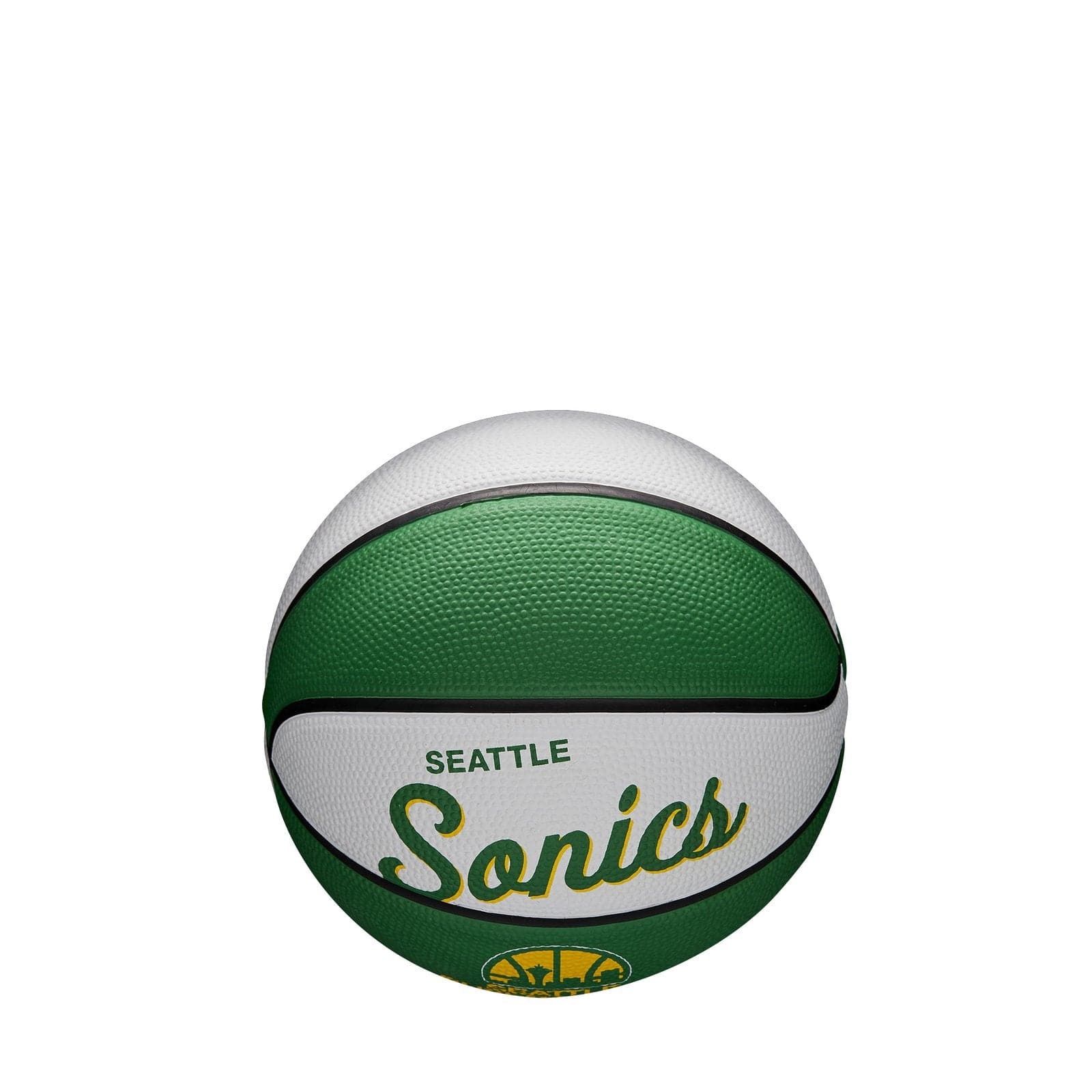Wilson Sporting Goods Balls Seattle Supersonics Wilson NBA Team Retro Mini Outdoor Basketball Ball