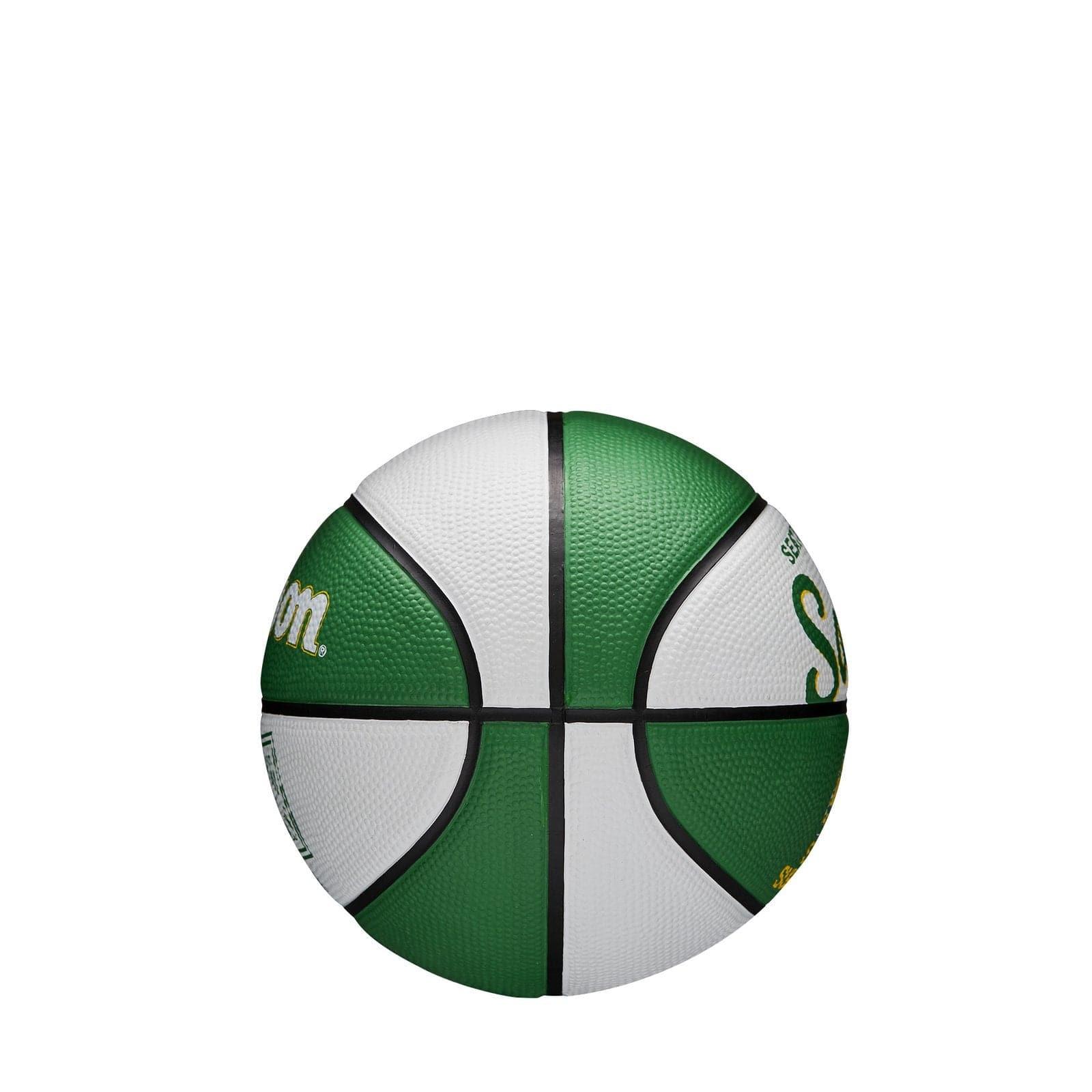 Wilson Sporting Goods Balls Seattle Supersonics Wilson NBA Team Retro Mini Outdoor Basketball Ball