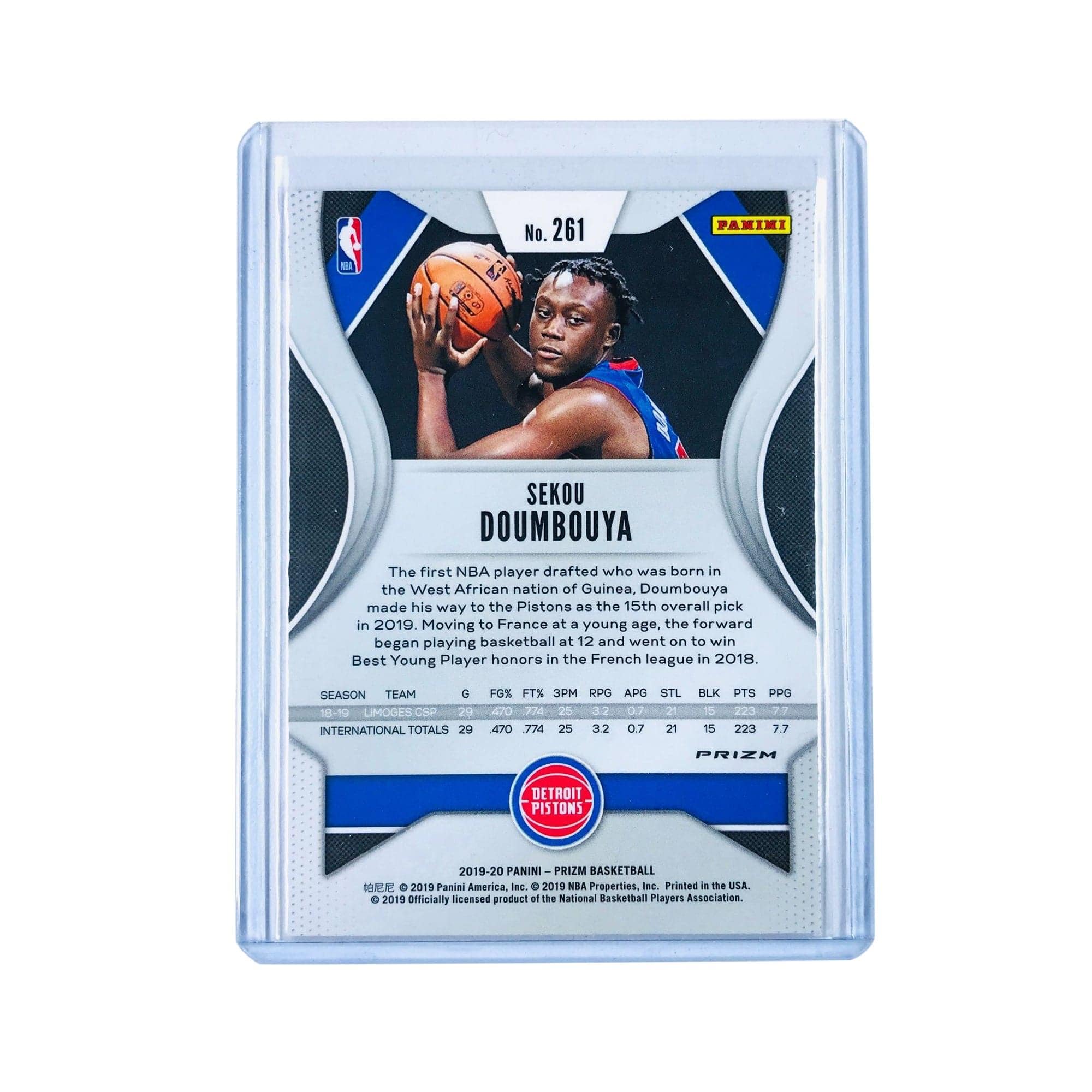 Panini Cards Sekou Doumbouya Detroit Pistons 2019-20 Panini Prizm NBA Red Wave Rookie Card