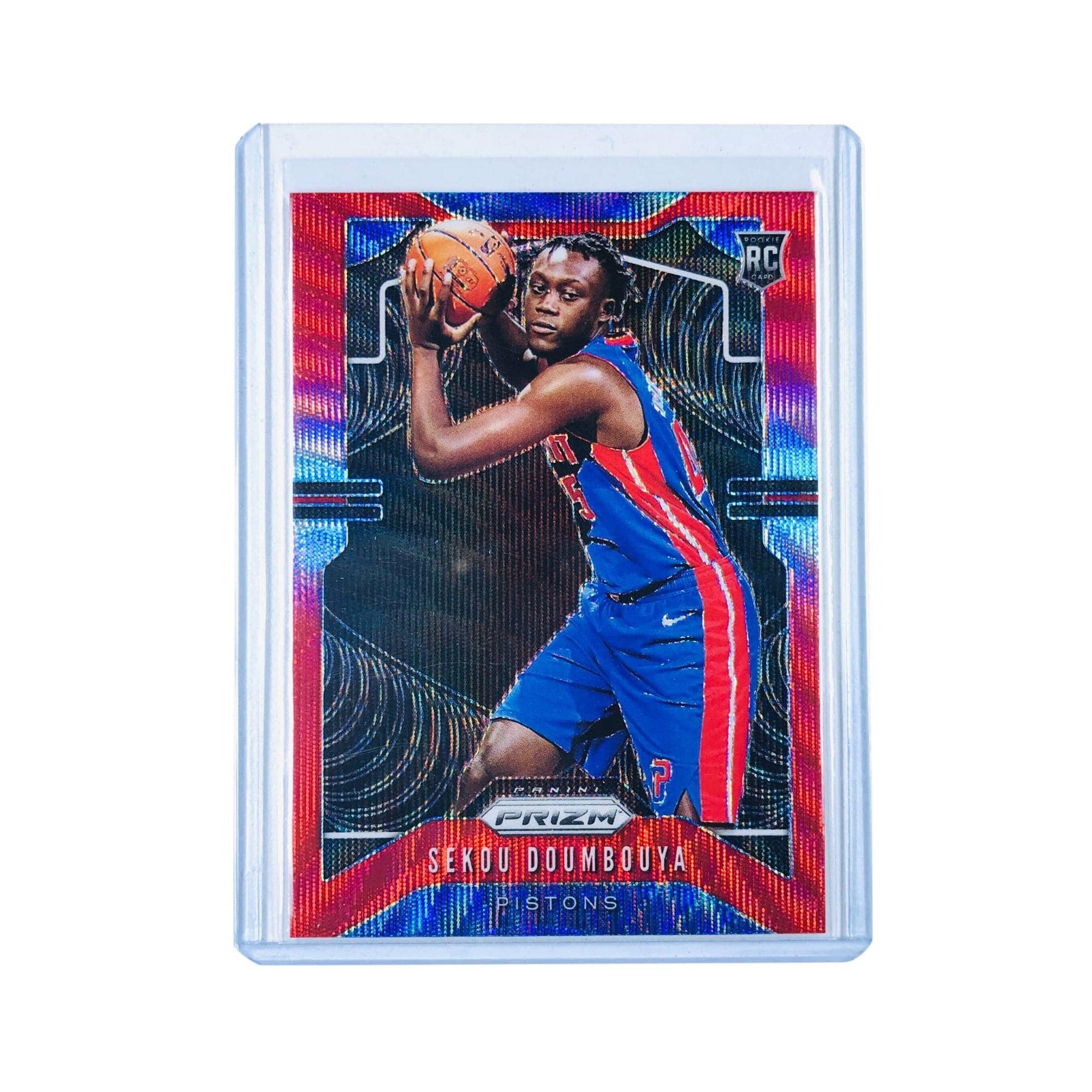 Panini Cards Sekou Doumbouya Detroit Pistons 2019-20 Panini Prizm NBA Red Wave Rookie Card