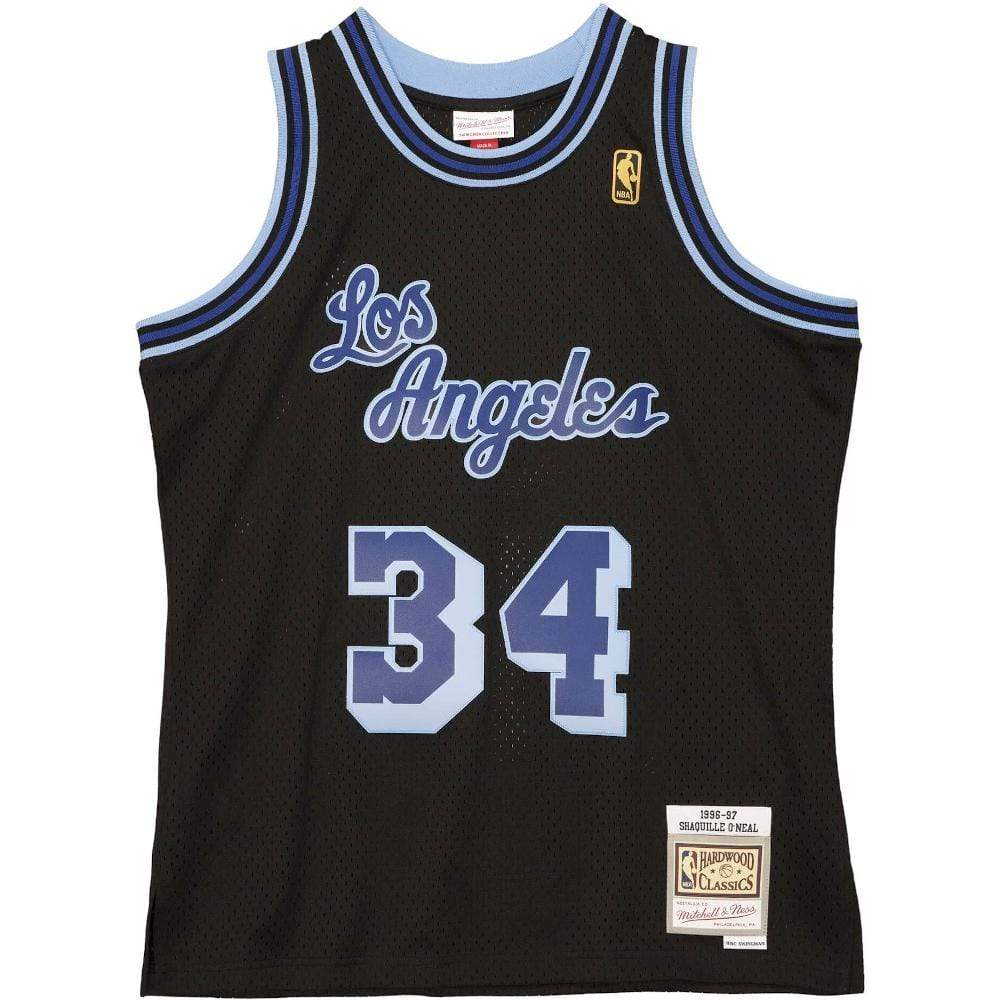 Mitchell And Ness Jerseys Shaquille O'Neal Los Angeles Lakers Mitchell & Ness NBA Reload 2.0 96-97 Swingman Jersey - Black