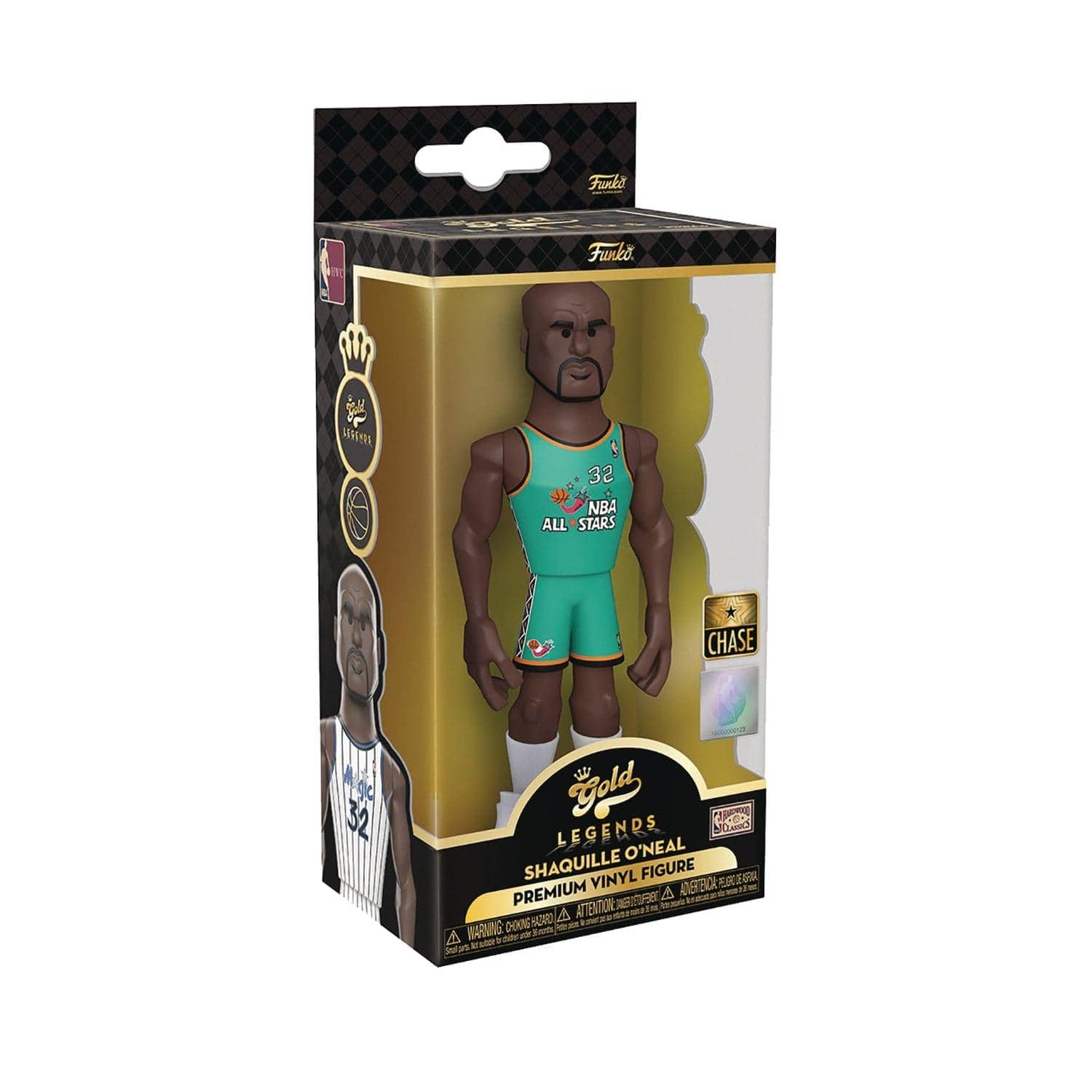 Funko Figures Shaquille O'Neal Orlando Magic Funko NBA 5" Vinyl Gold Figure - White